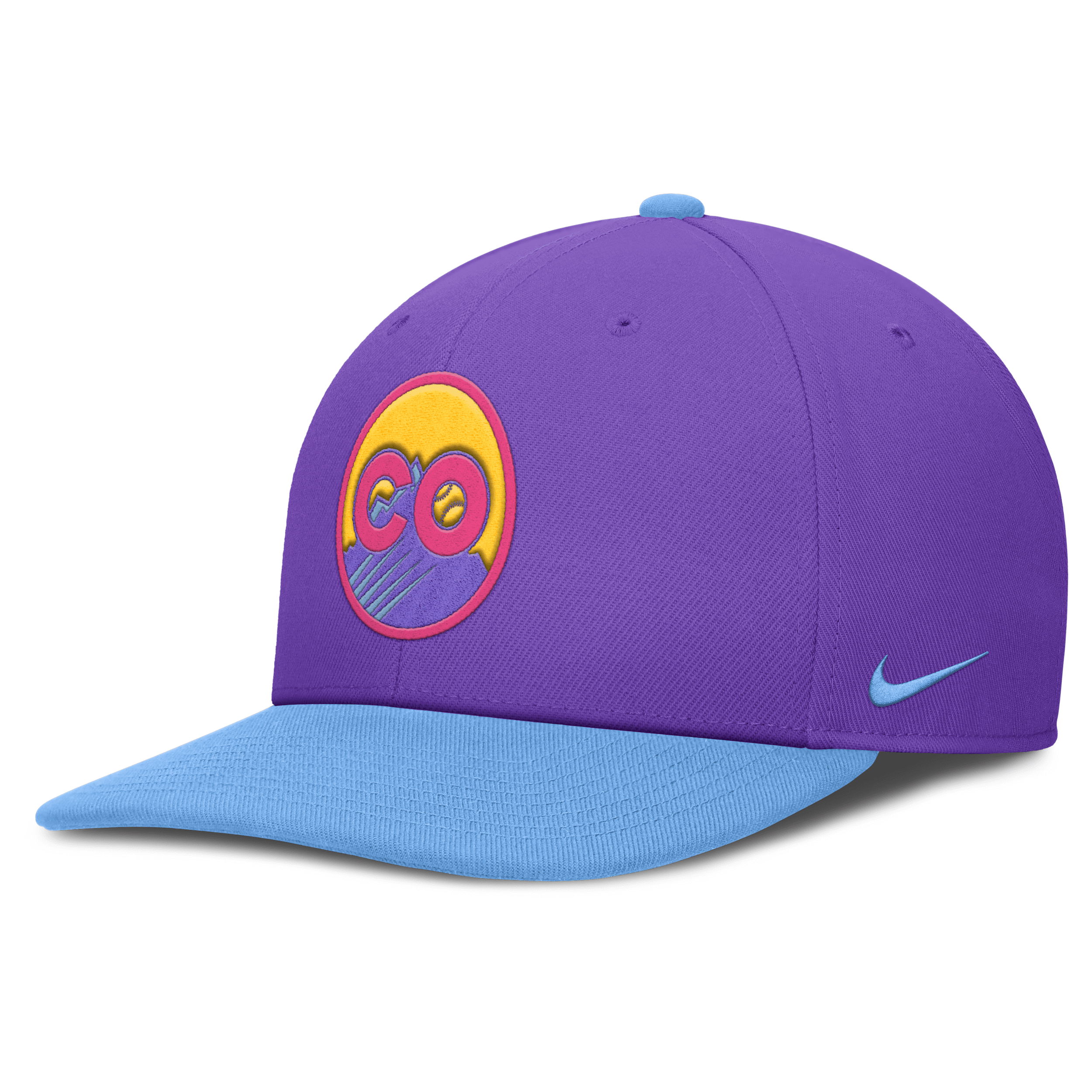 Colorado Rockies City Connect Pro Nike Men's Dri-FIT MLB Adjustable Hat in Purple | NB090DHXDNV-N2E