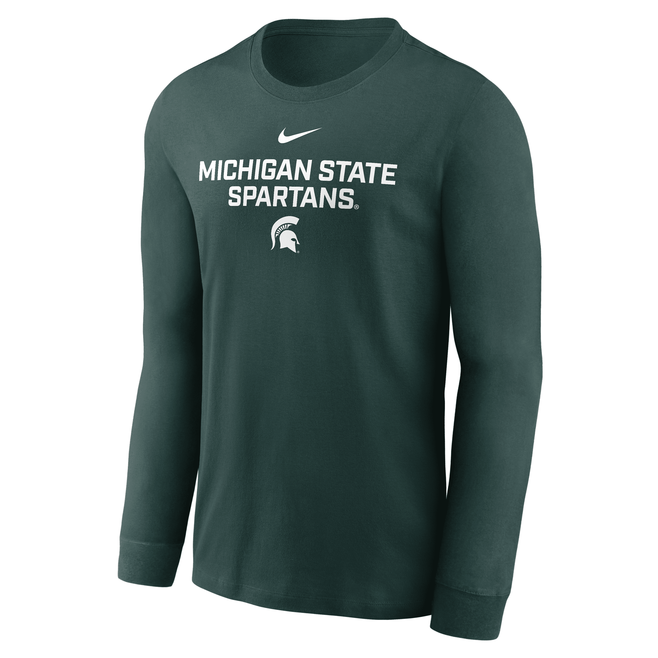 Nike Green Michigan State Spartans 2025 Sideline Performance Long Sleeve T-shirt In Green