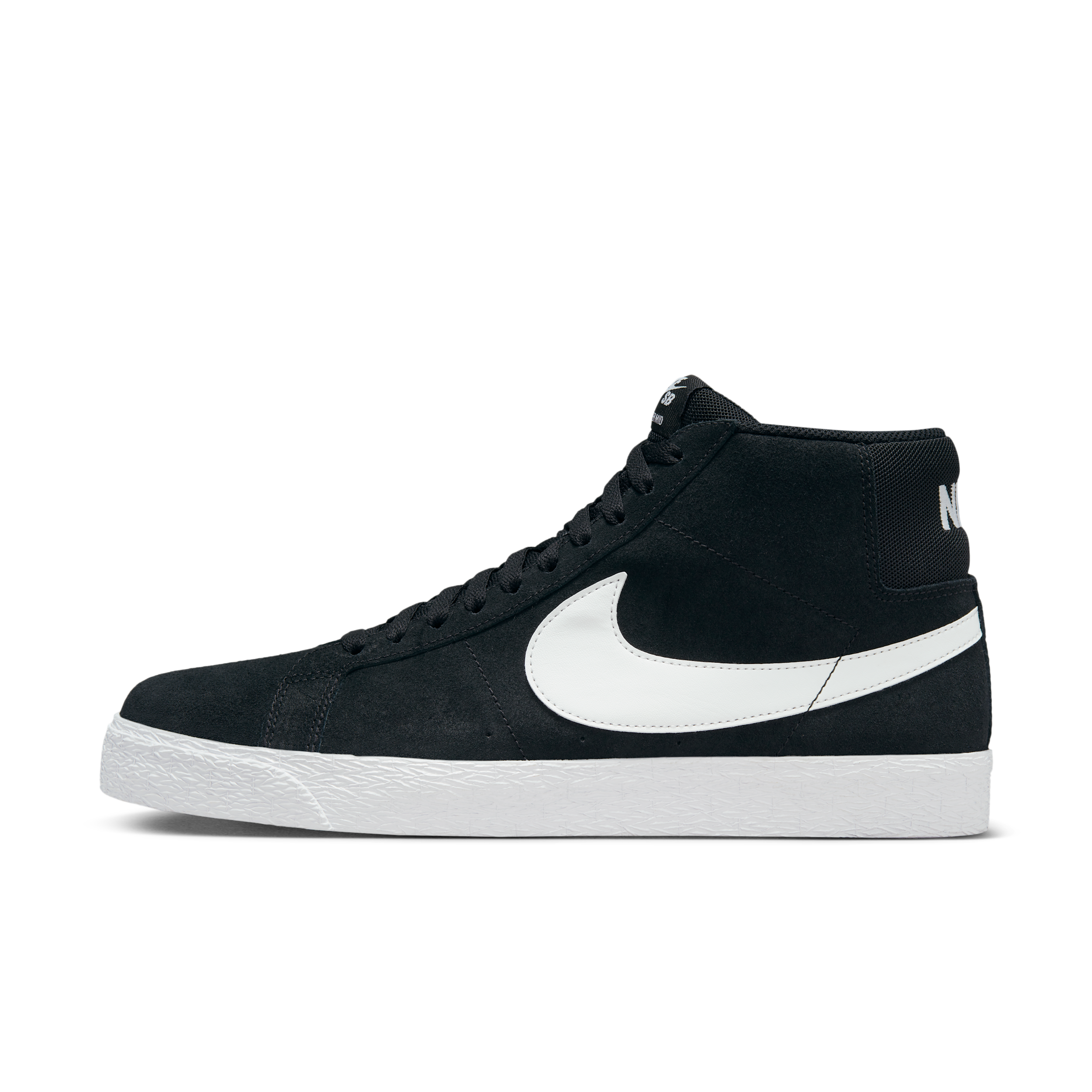 Men's Nike SB Zoom Blazer Mid Skate Shoes in Black | 864349-002