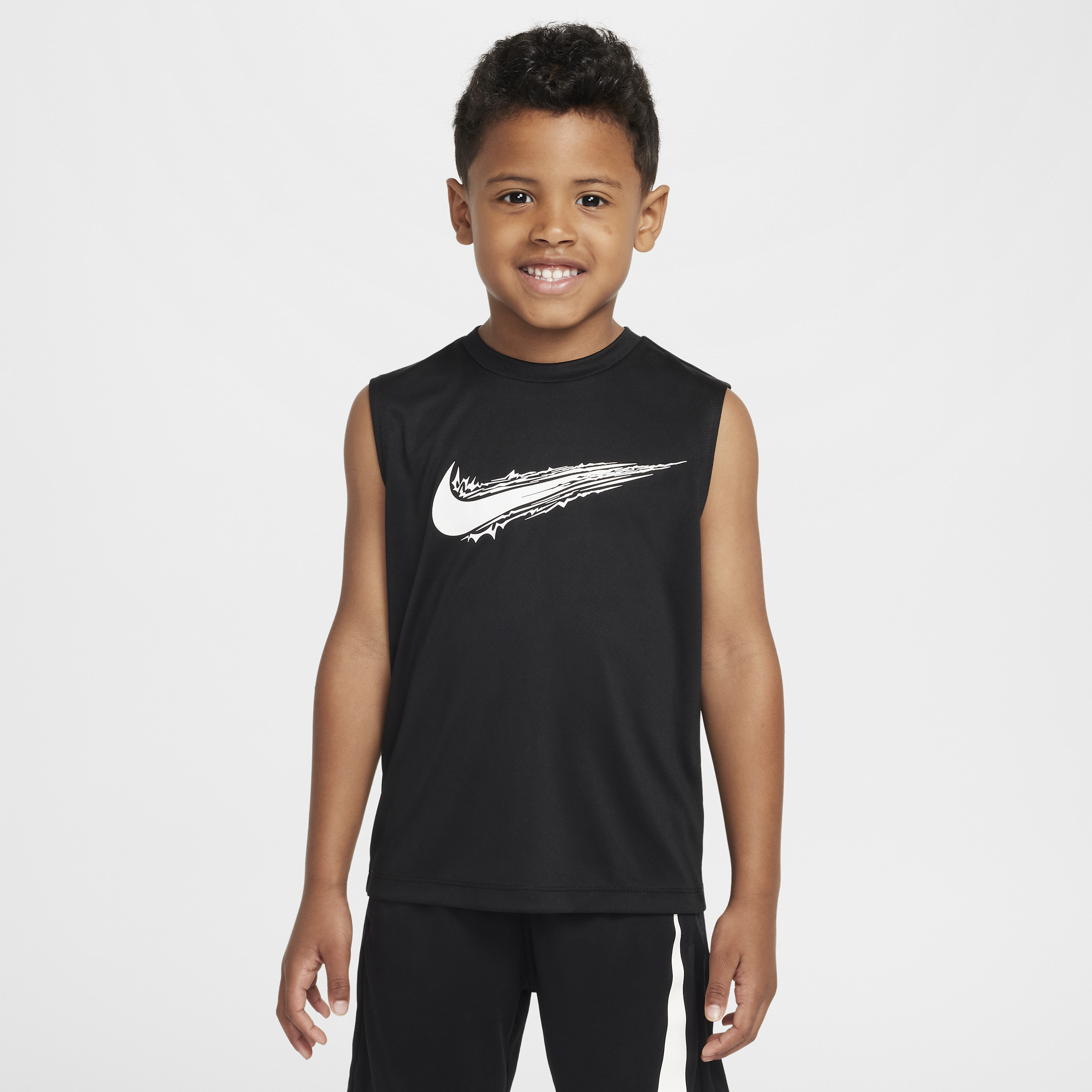 Nike Dri-fit Little Kids' Multi Sleeveless Top In Black