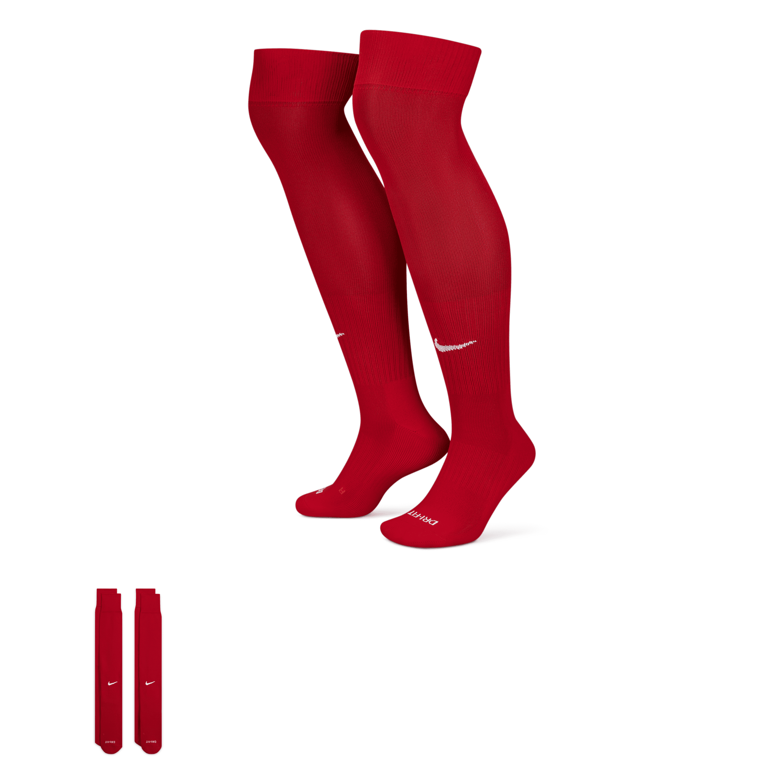 Nike Unisex Baseball/Softball Over-the-Calf Socks (2 Pairs) in Red, Size: XL | DJ9737-657