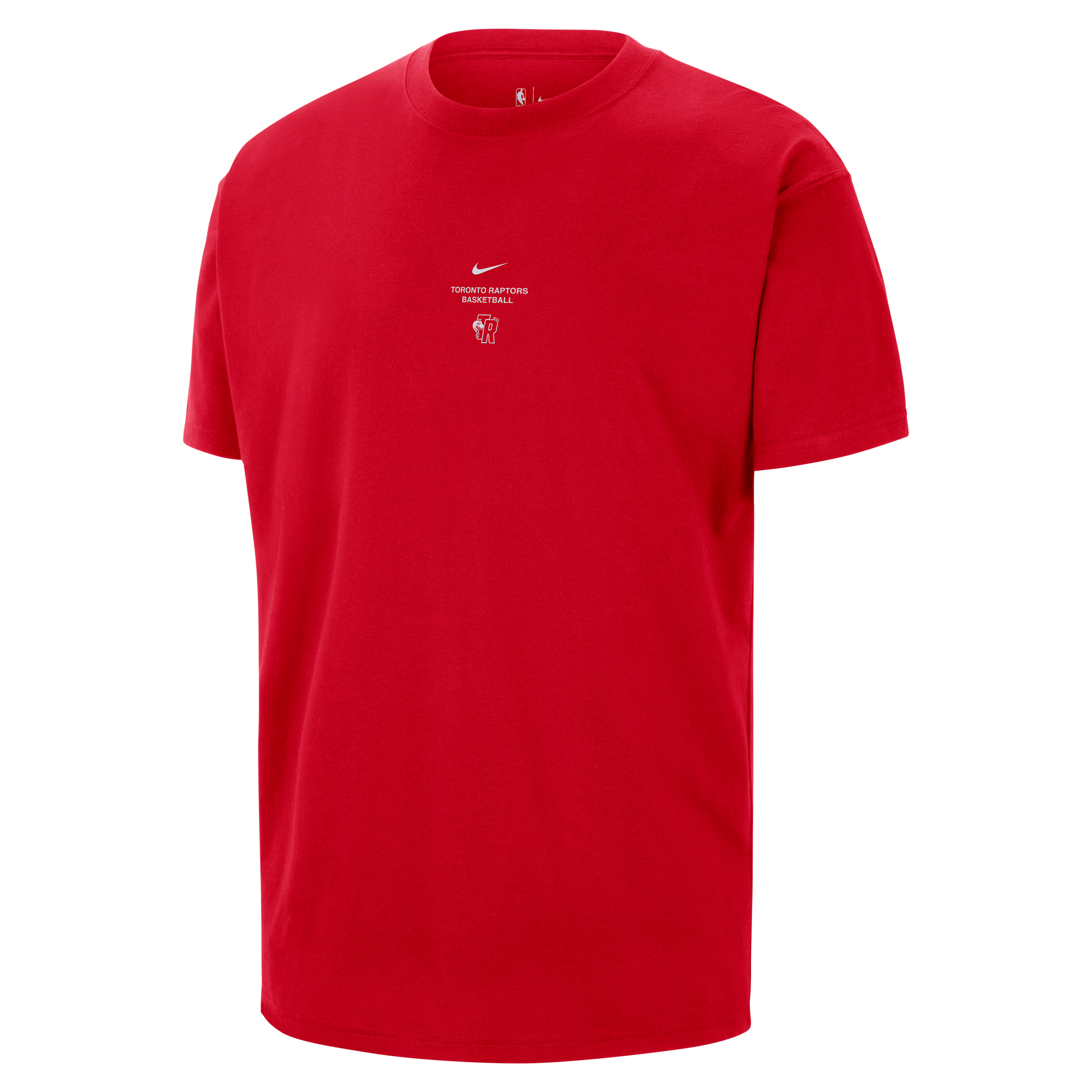 Nike Adult Toronto Raptors Worn With Obsession Standard Issue Practice Club T-Shirt, Men's, Large, Red