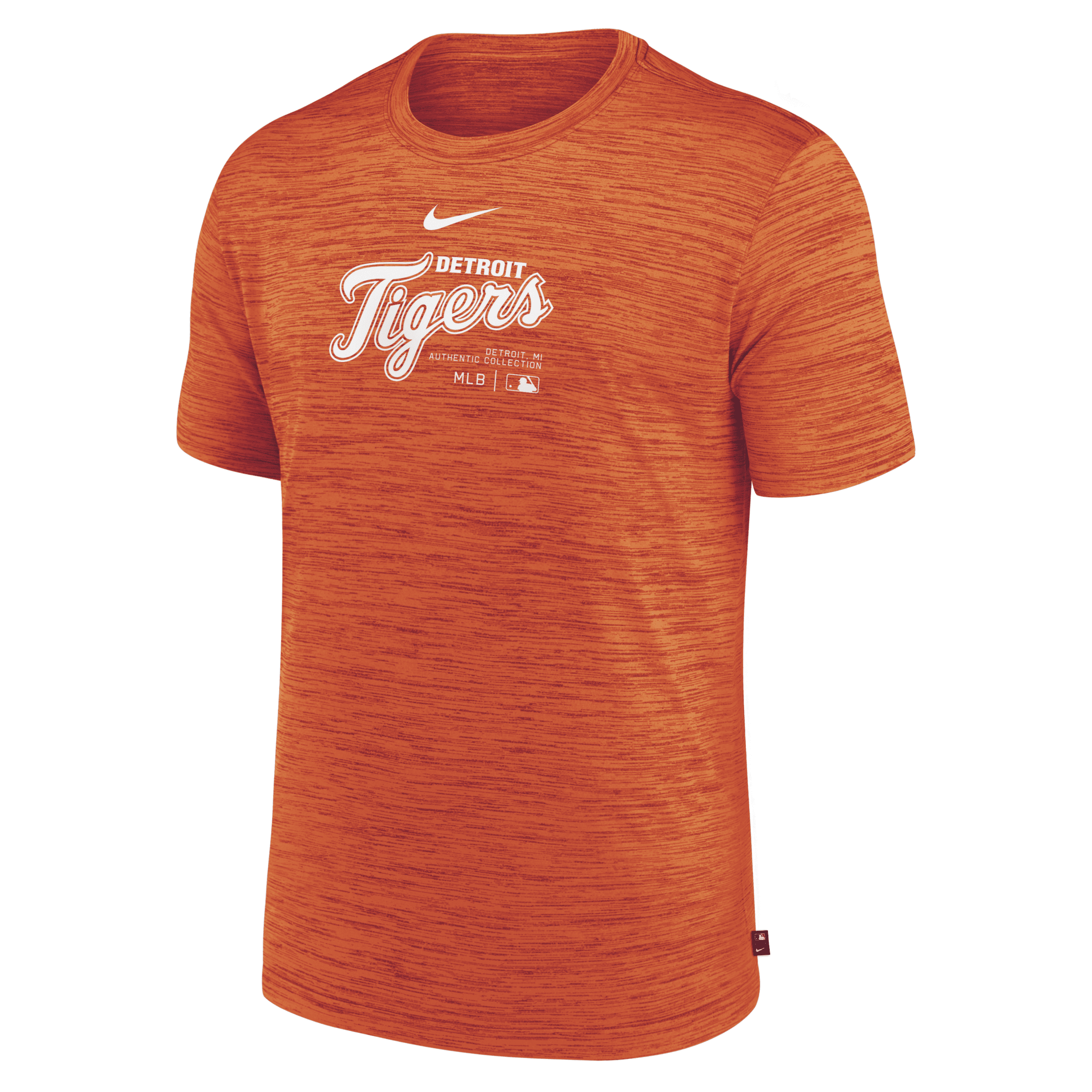 Shop Nike Detroit Tigers Authentic Collection Practice Velocity  Men's Dri-fit Mlb T-shirt In Orange