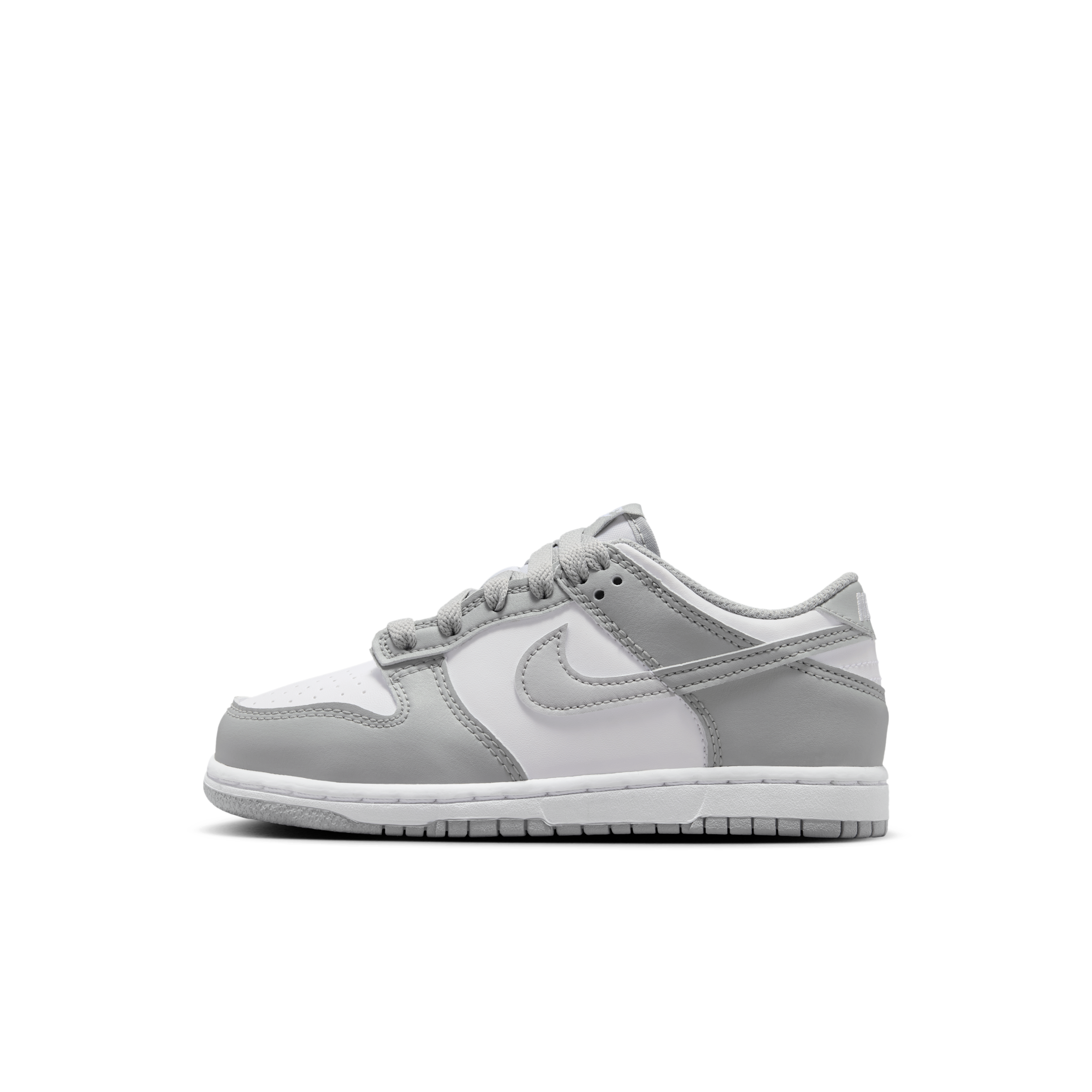 Nike Dunk Low N - Boys' Preschool Shoes White/Smoke Grey Size 11.5