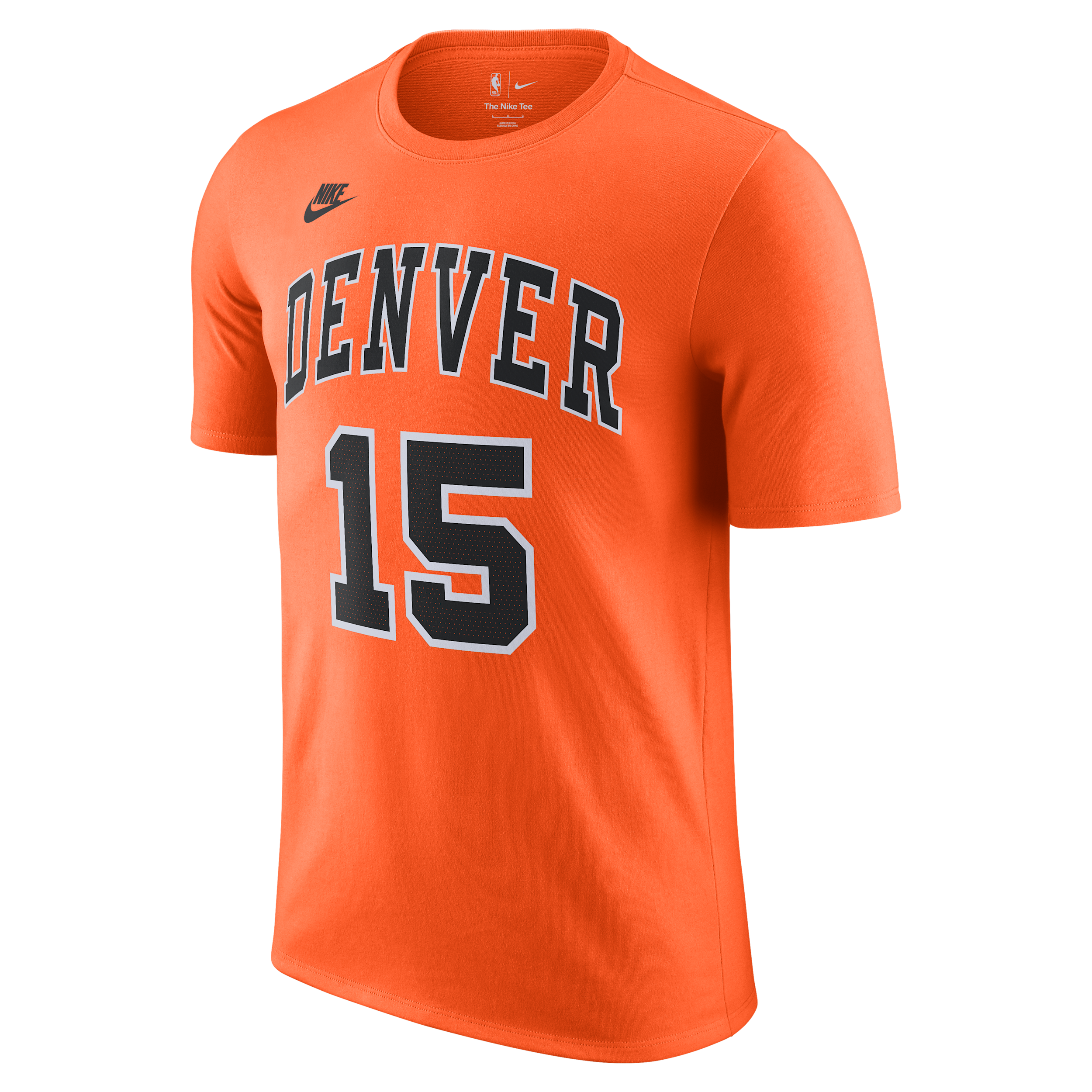 Nike Men's Denver Nuggets Hardwood Classics NBA T-Shirt in Orange | IU2385-823