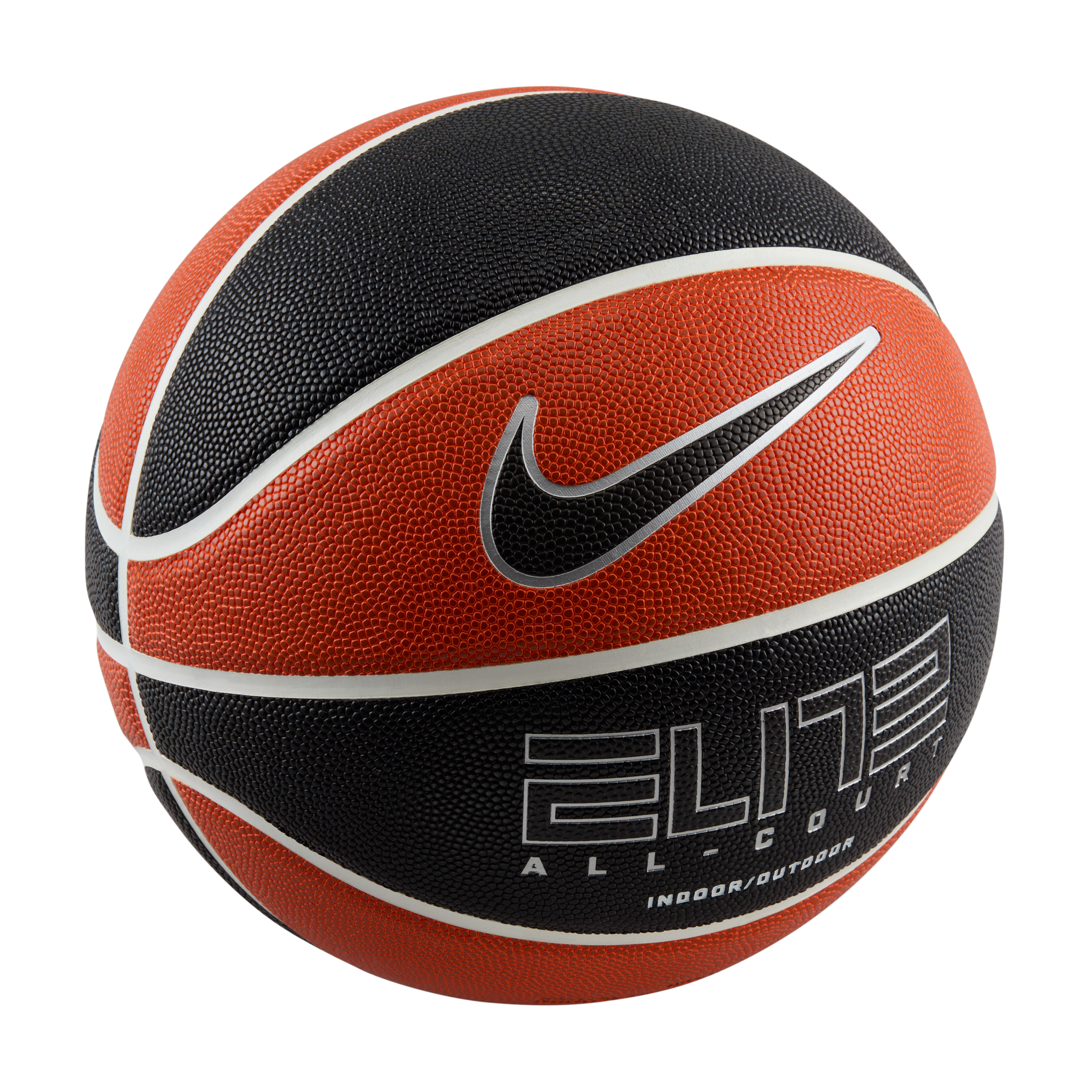 Nike Elite All Court 8P 2.0 Basketball, 29.5 inches, Amber/blk/mtllc Slvr/blk