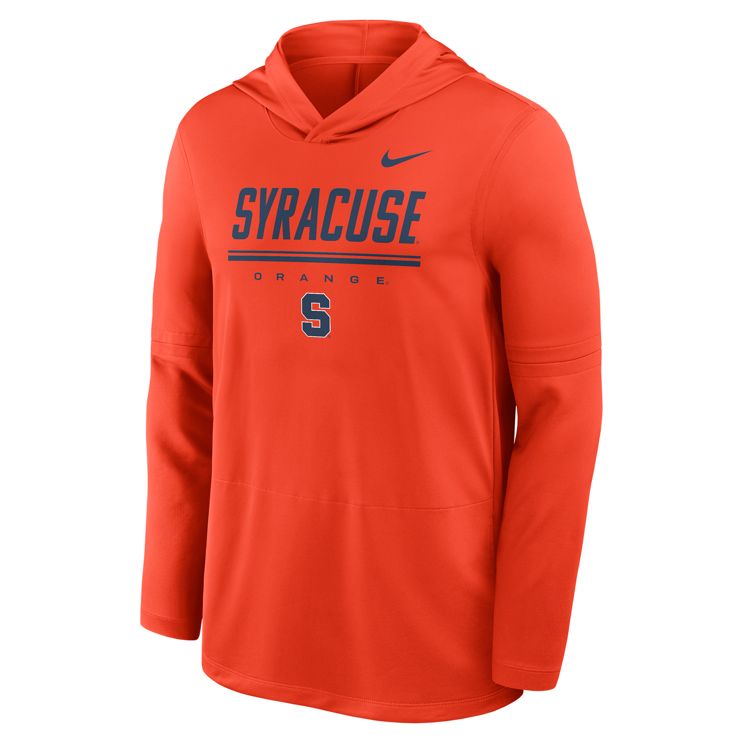 Syracuse Sideline Nike Men's Dri-FIT College Long-Sleeve Hooded Top in Orange | IV7910-891