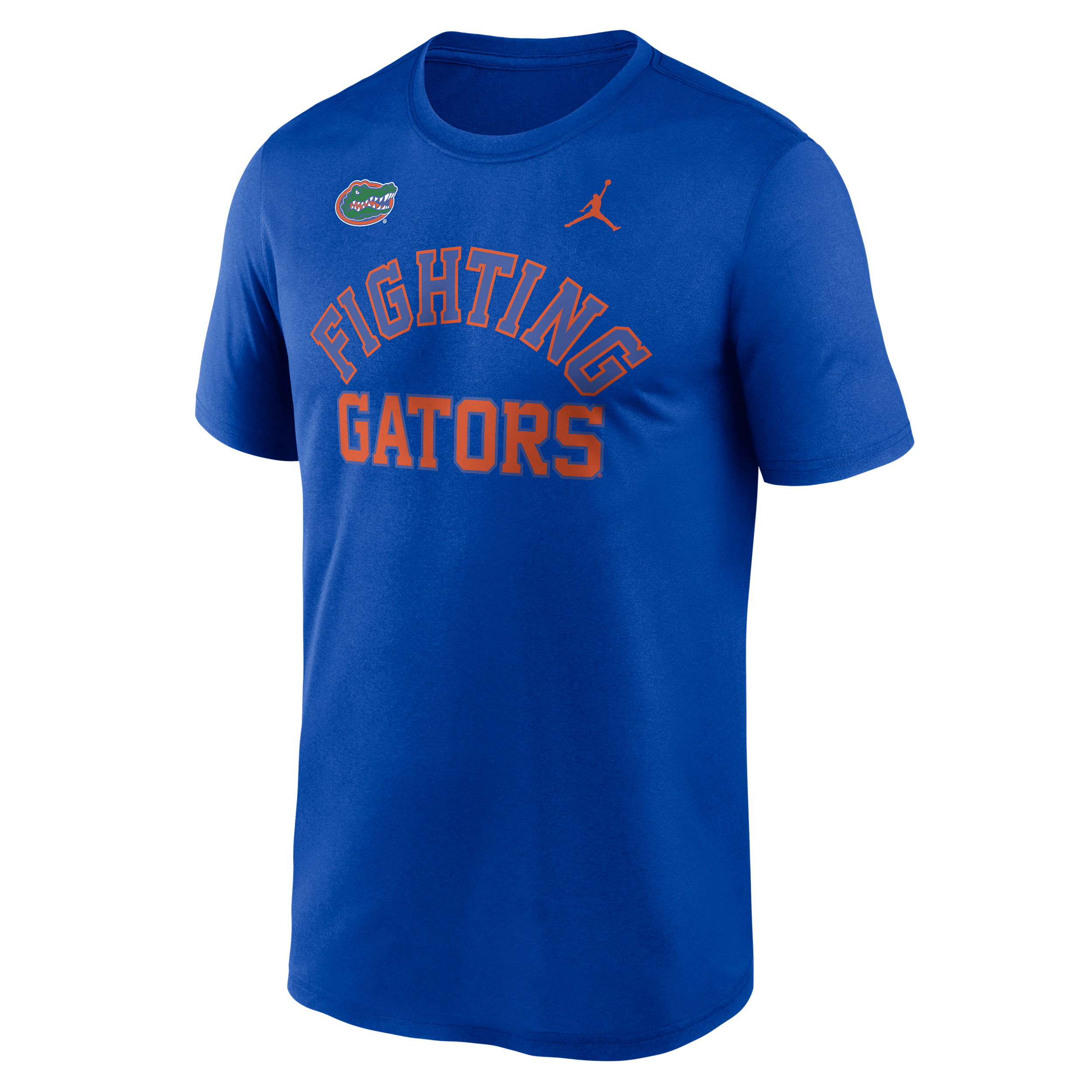 Men's Florida Primetime Arch Mantra Legend Jordan Brand Dri-FIT College T-Shirt in Blue | NKGK4EVUFN-7XS