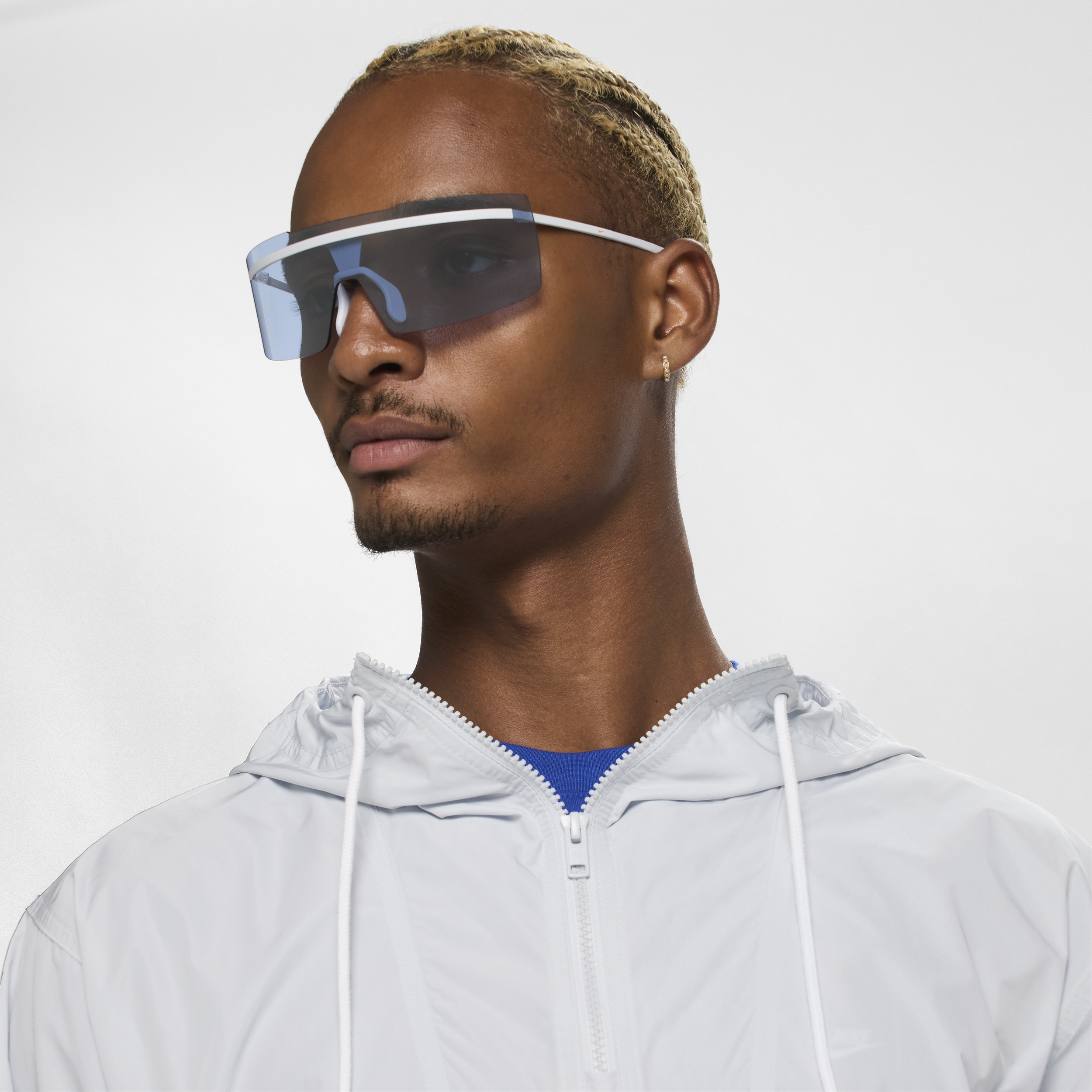 Shop Nike Unisex Echo Shield Mirrored Sunglasses In Grey