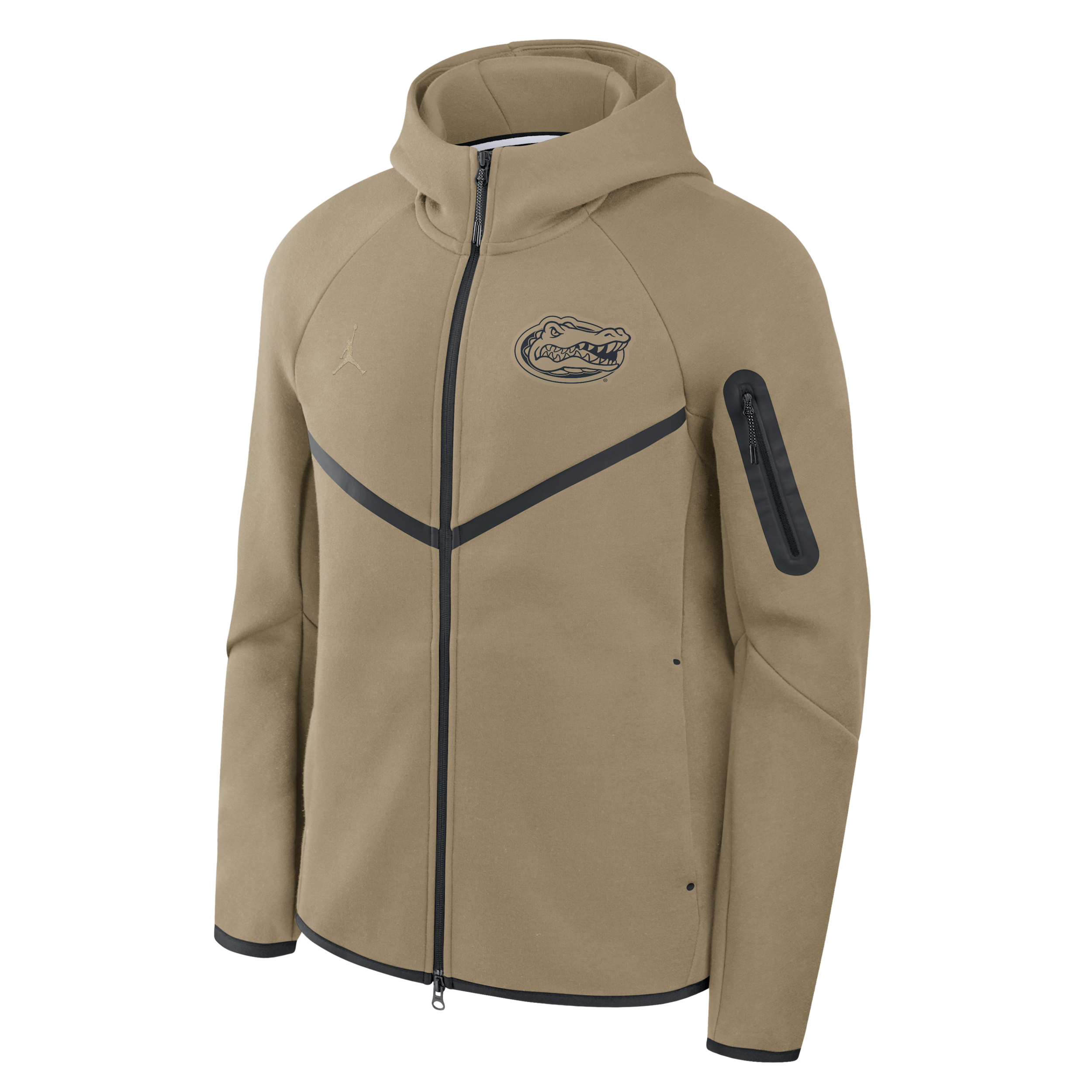 Men's Florida Gators Tech Fleece Windrunner Jordan Brand College Full-Zip Hooded Jacket in Brown | 0JL40IDHUFN-GML