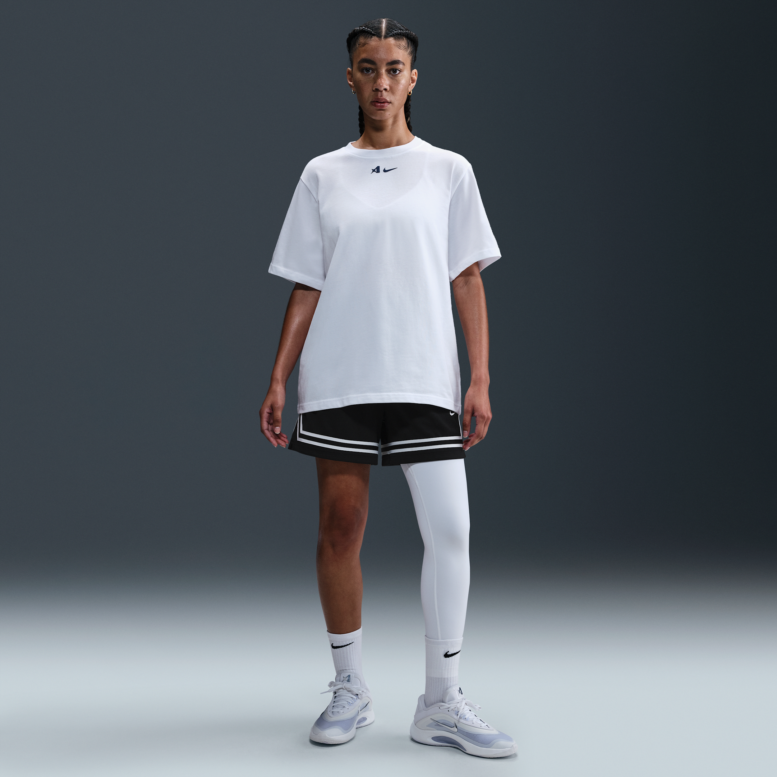 Nike Women's A'ja Wilson A'symmetric Mid-rise Single-leg Basketball Leggings