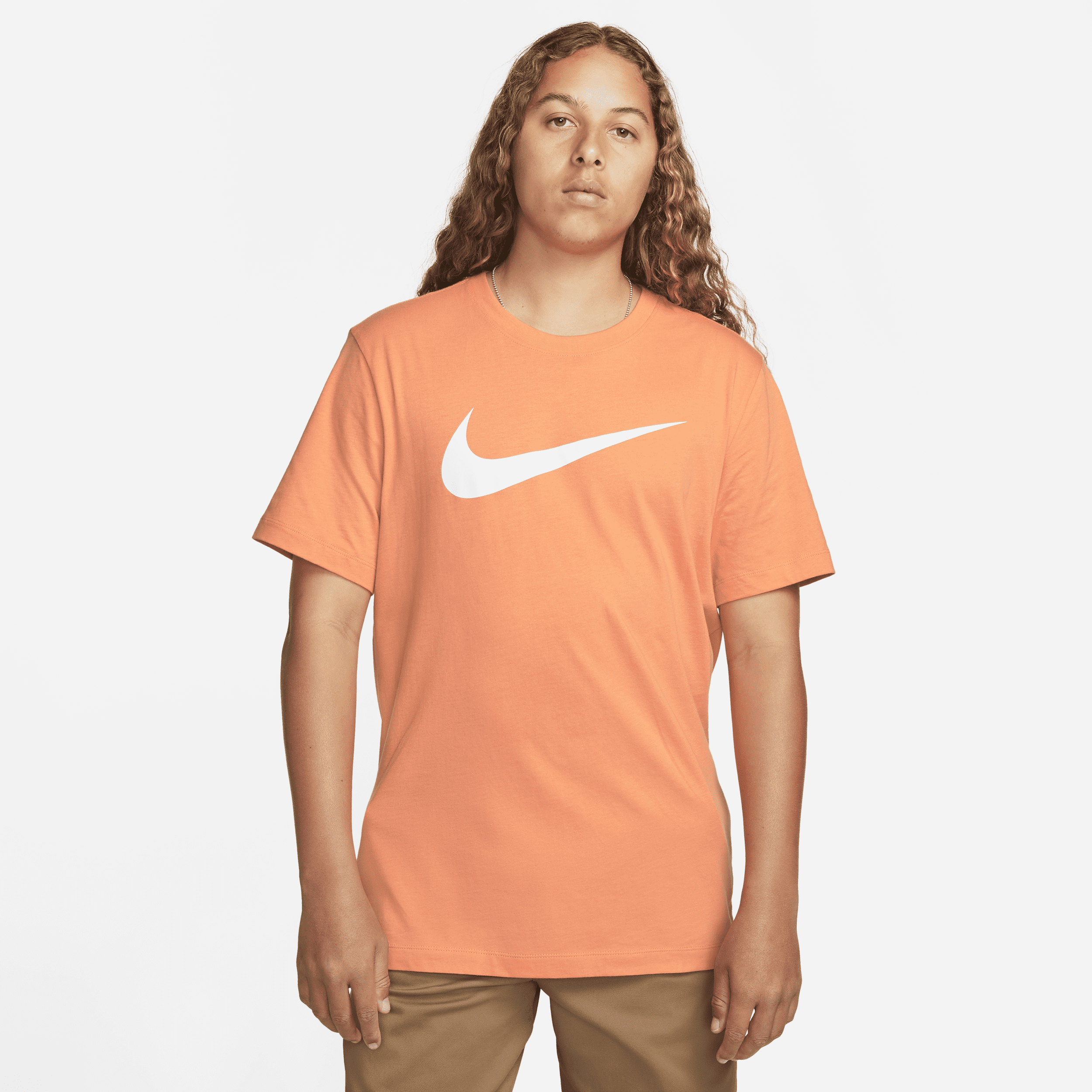 Nike Men's  Sportswear Swoosh T-shirt In Orange