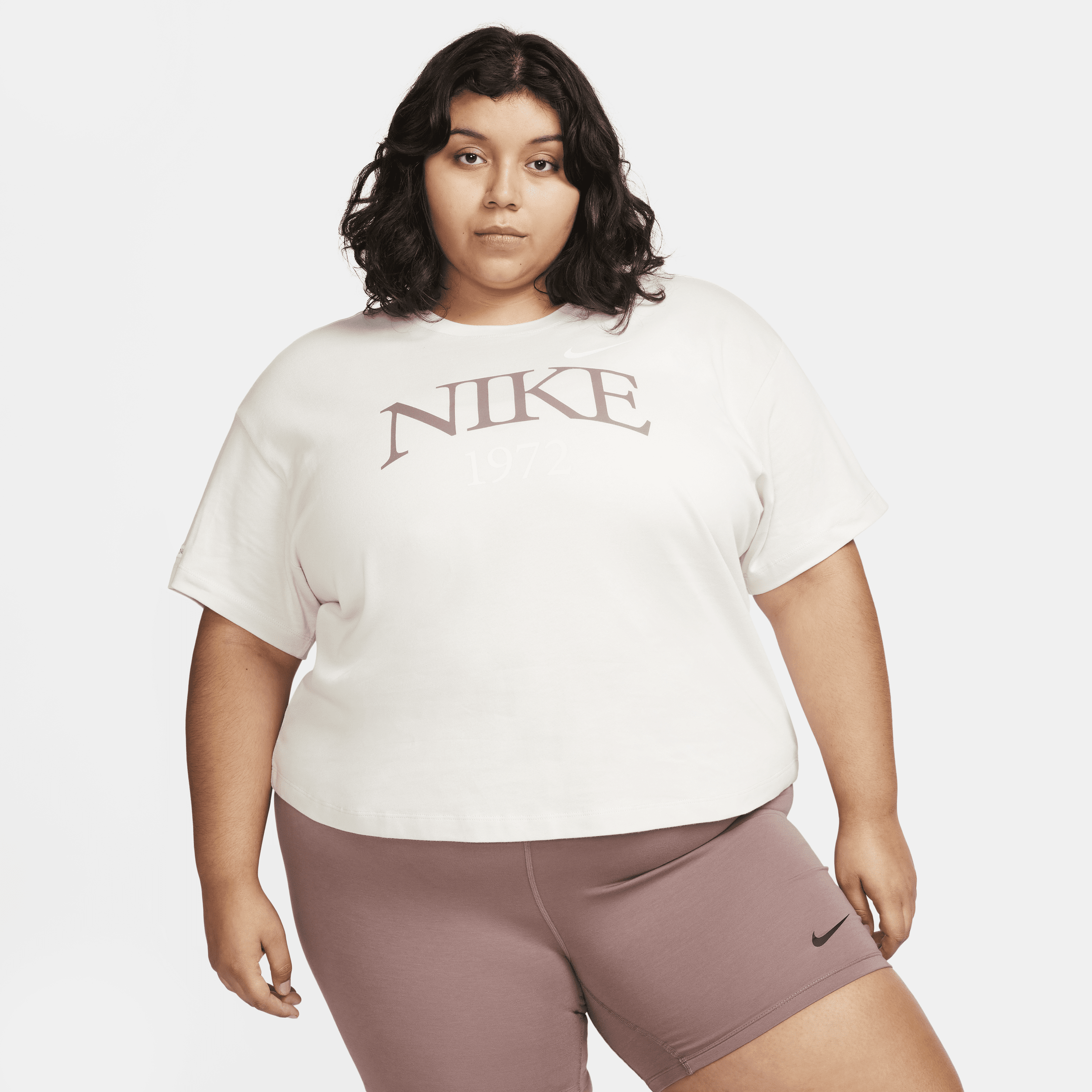 Nike Women's  Sportswear Classic T-shirt (plus Size) In Brown