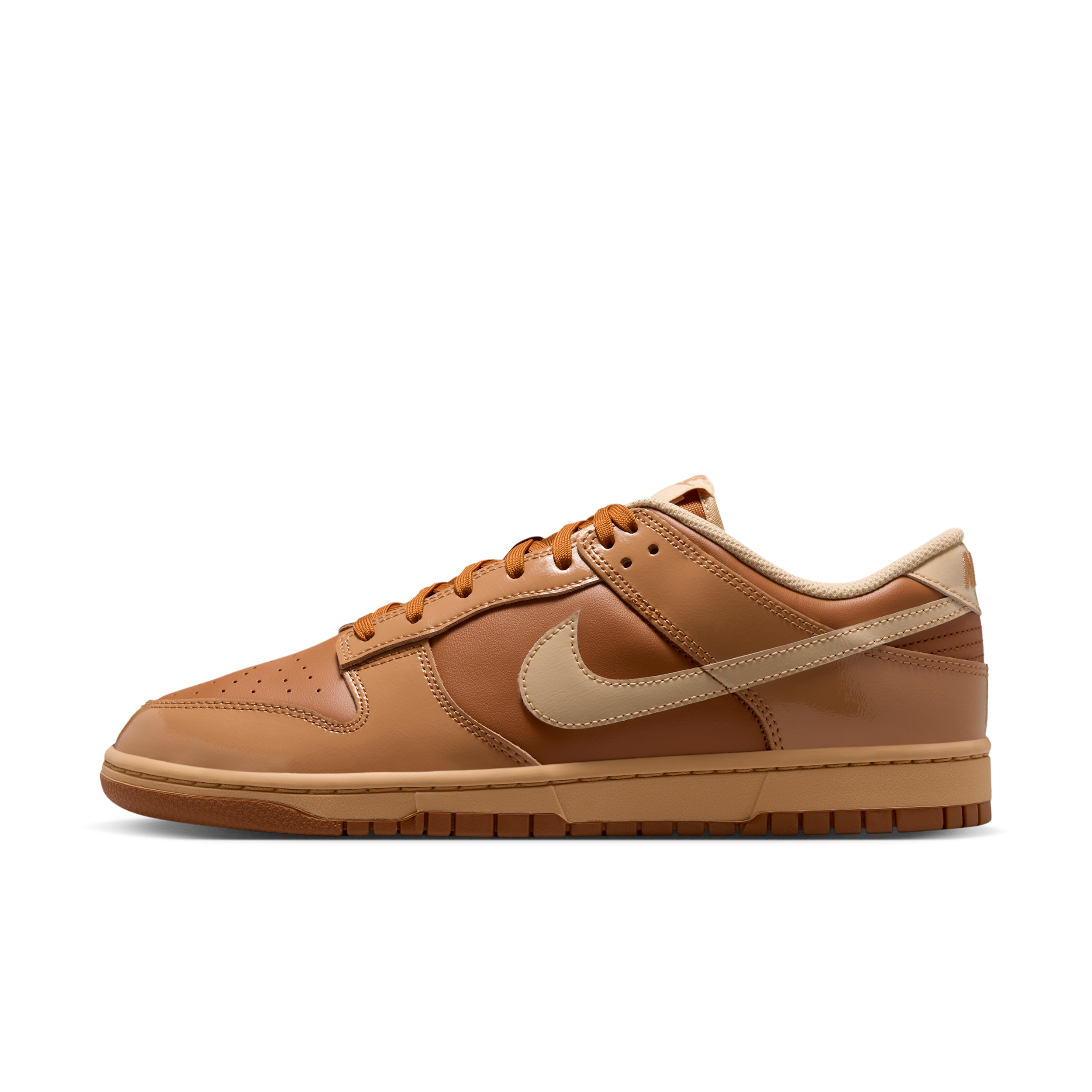 Nike Men's Dunk Low Retro Casual Shoes in Tawny/Flax/Twine Size: 6.0