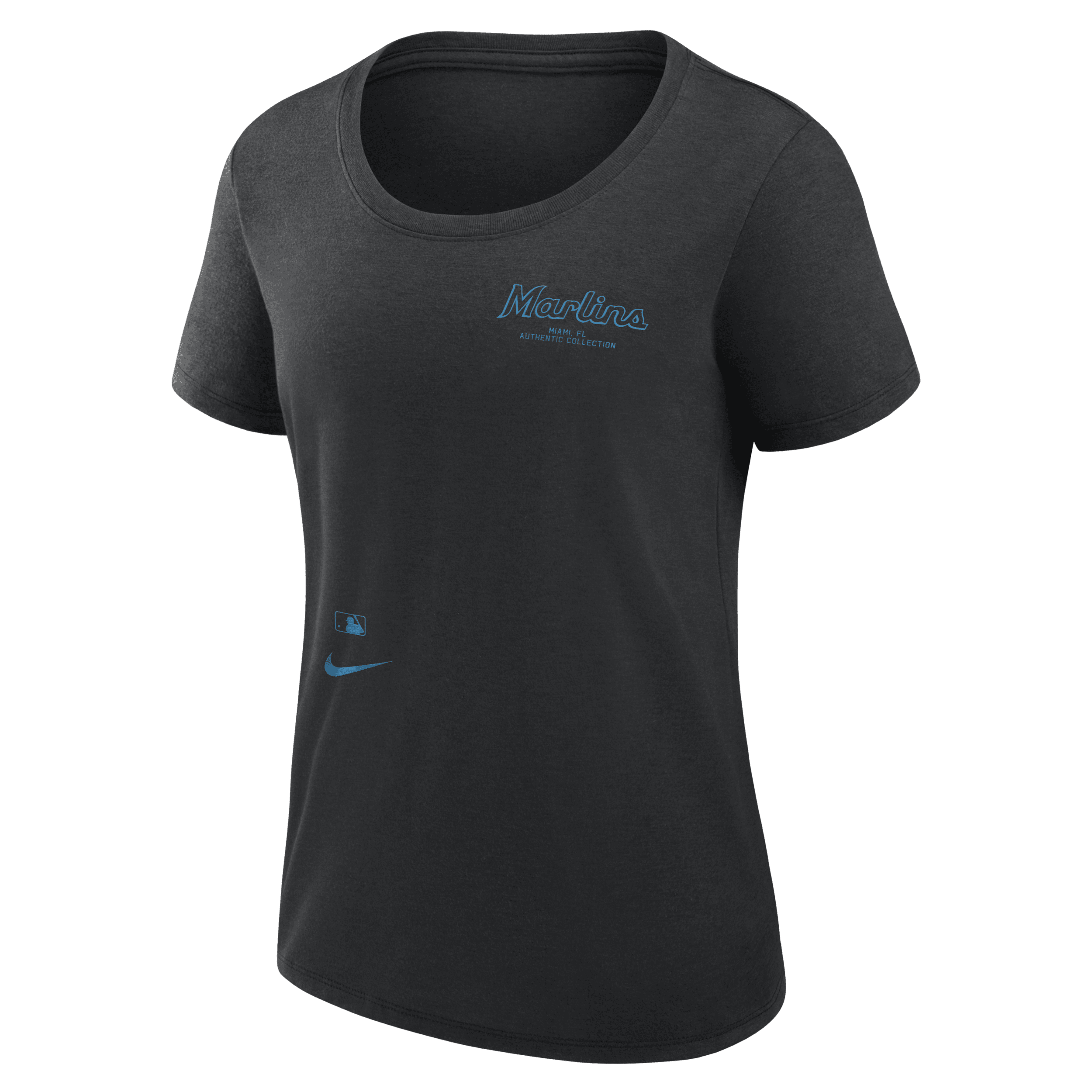 Shop Nike Miami Marlins Authentic Collection Early Work  Women's Dri-fit Mlb T-shirt In Black
