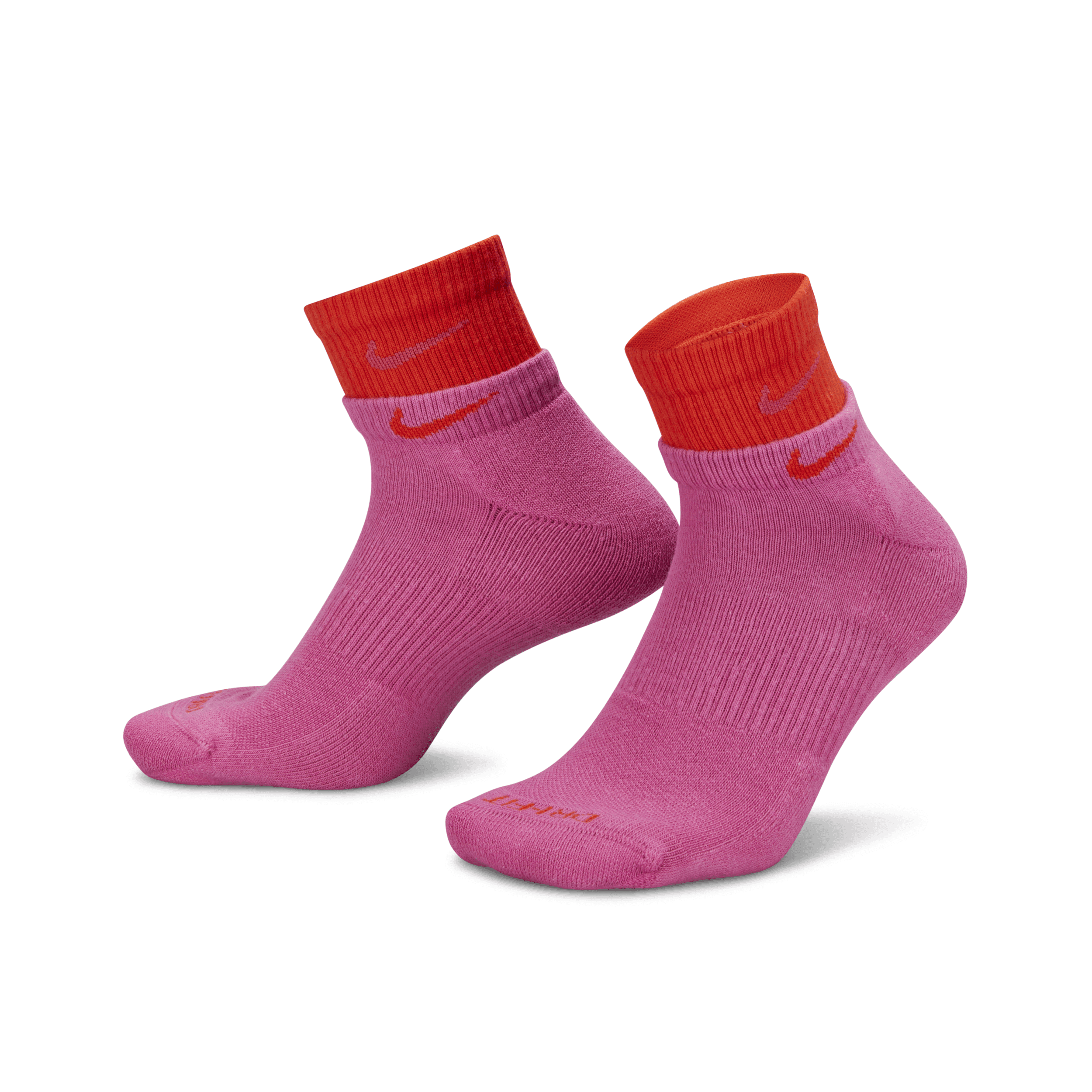 Nike Men's Everyday Plus Cushioned Training Ankle Socks In Pink