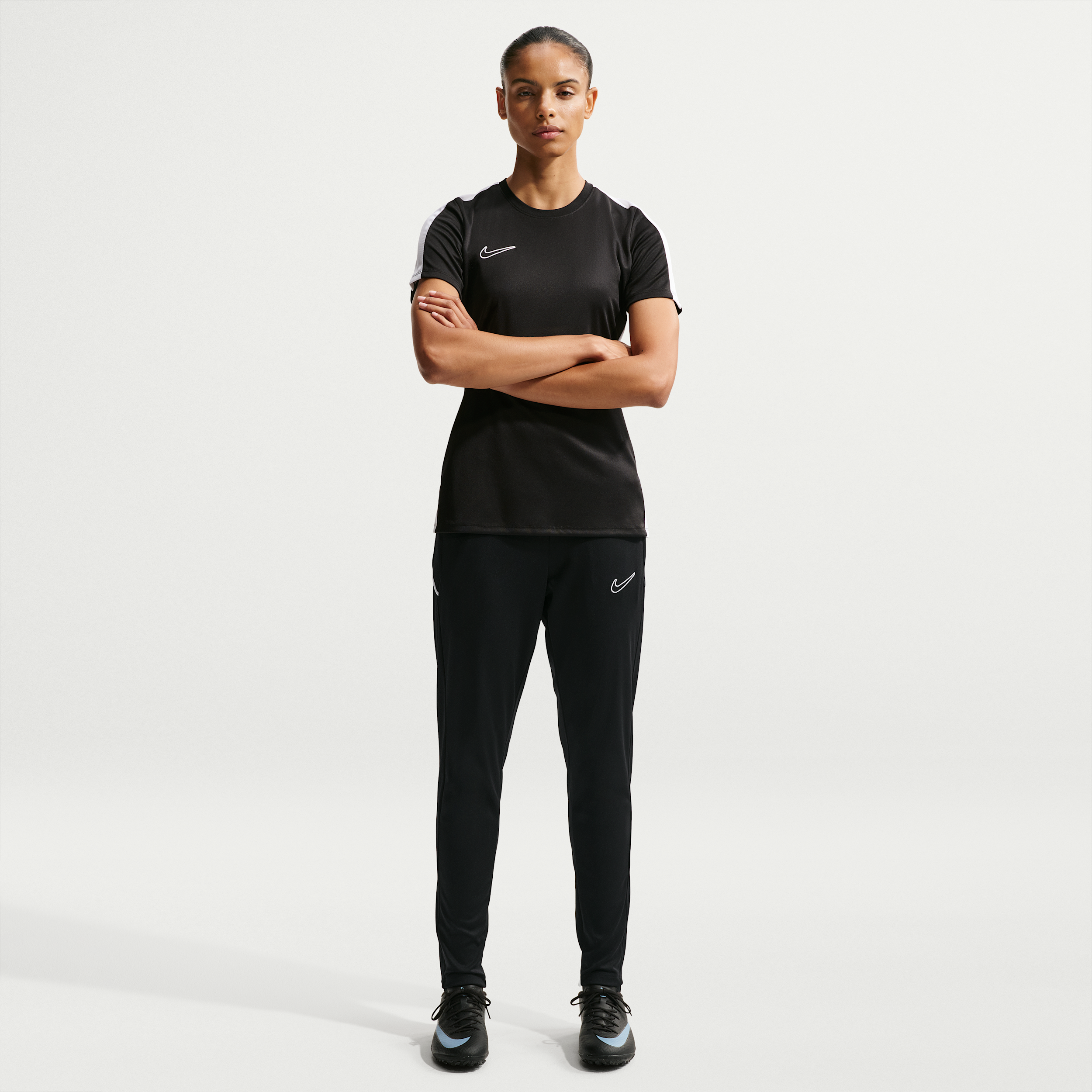 Nike Women's Academy Dri-FIT Soccer Pants, Medium, Black/White/White