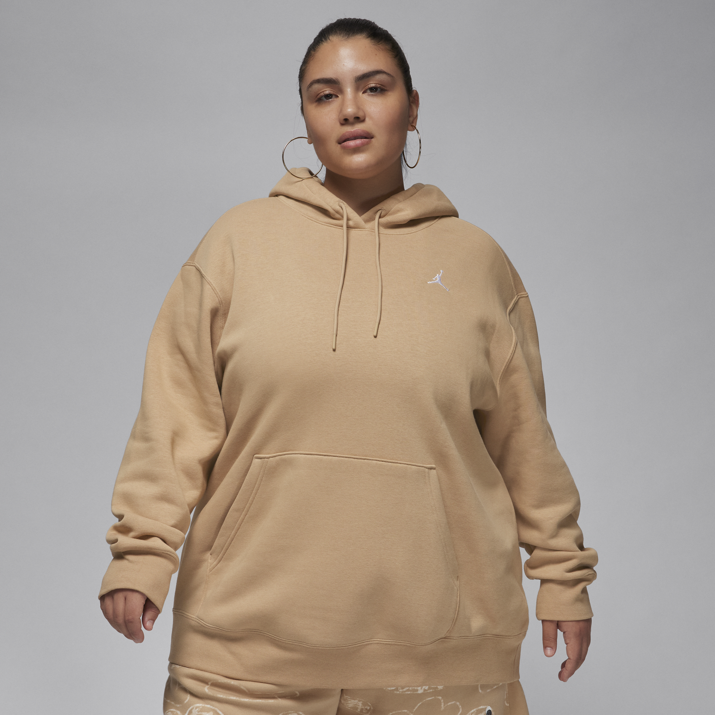 Jordan Women's  Brooklyn Fleece Hoodie (plus Size) In Brown