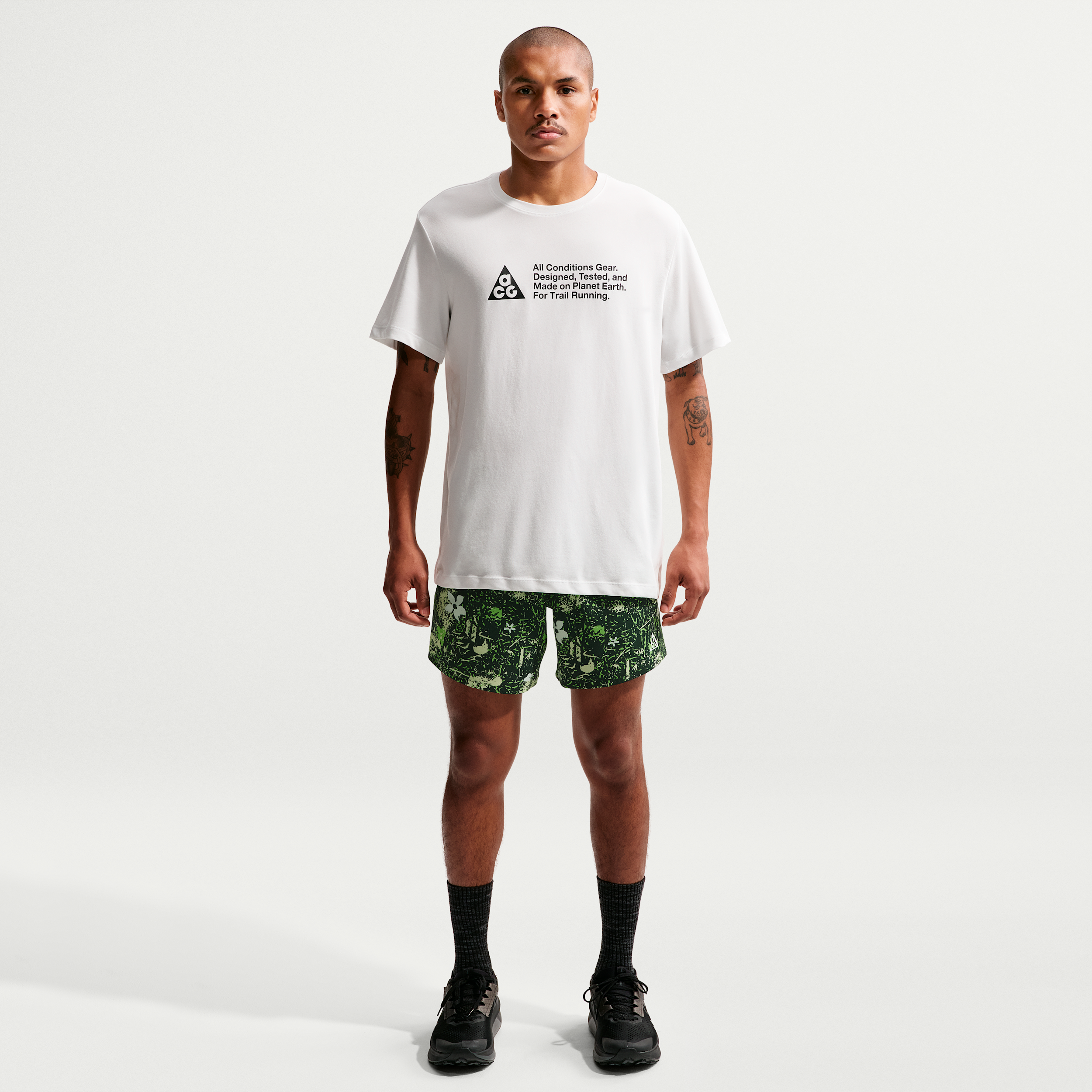 Men's Nike ACG "Second Sunrise" Dri-FIT 6" Brief-Lined Trail Running Shorts in Green | IQ7686-307