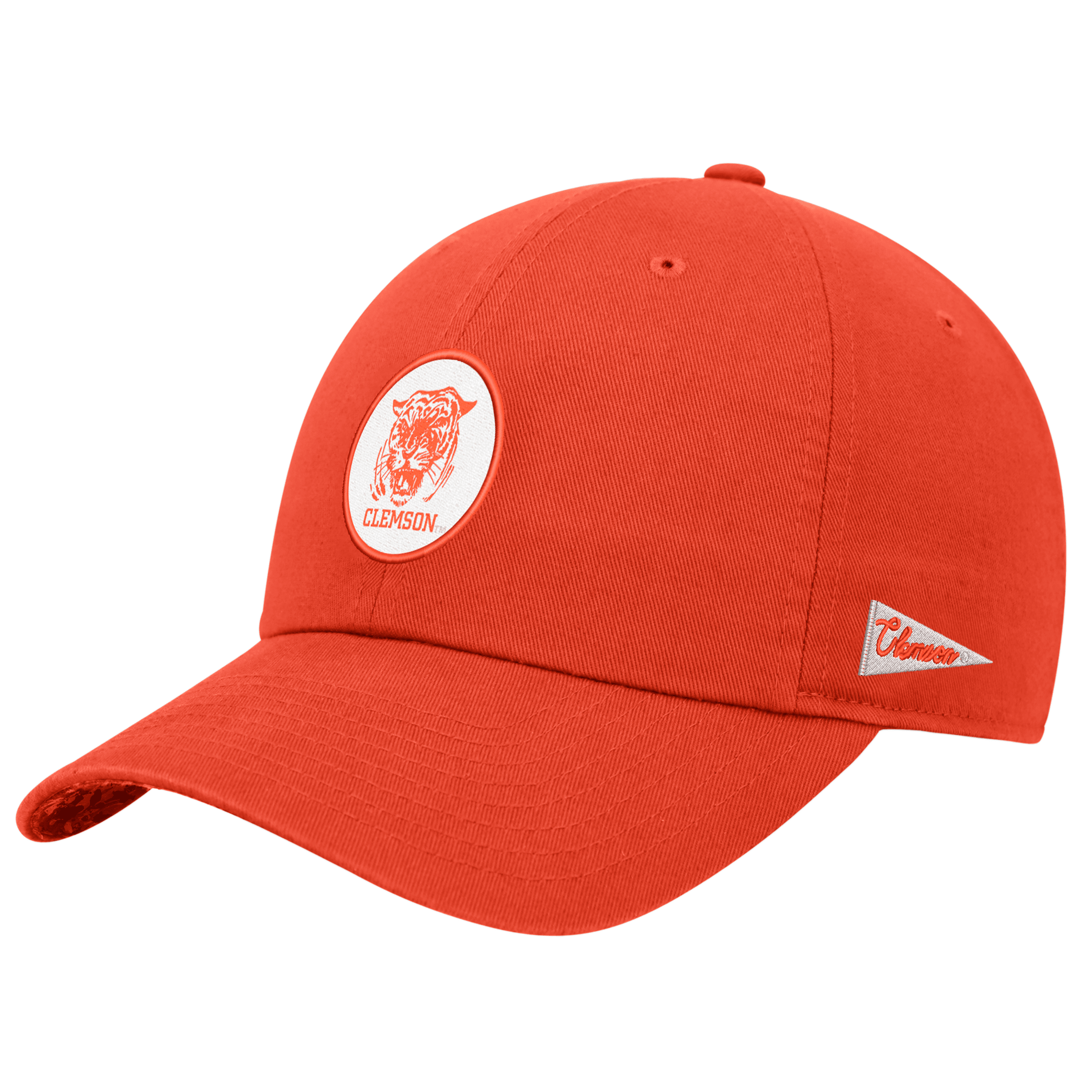 Shop Nike Clemson Logo  Unisex College Adjustable Cap In Orange
