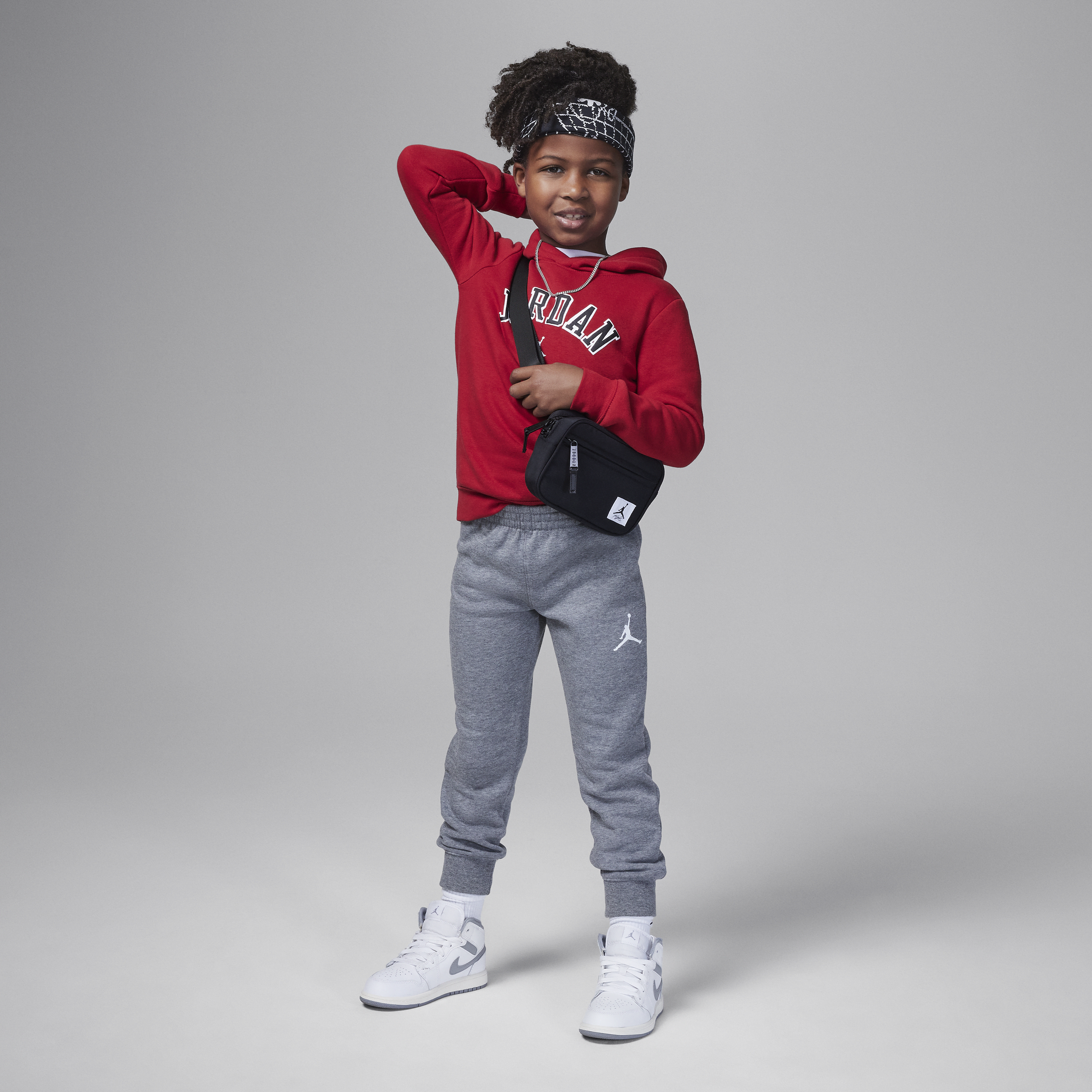Jordan Little Kids' 2-piece Hoodie Set In Grey