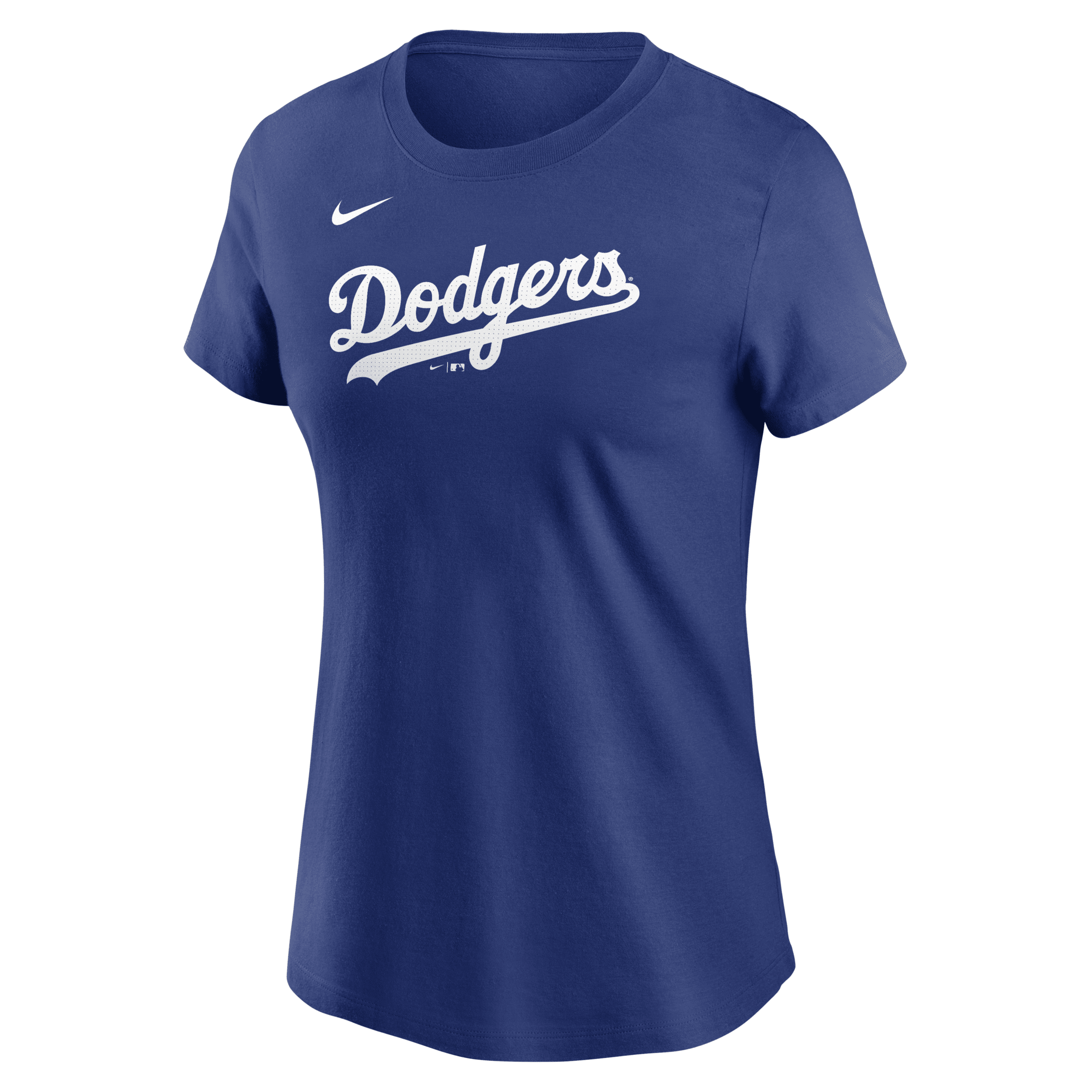 Nike Royal Los Angeles Dodgers Wordmark T-shirt In Blue