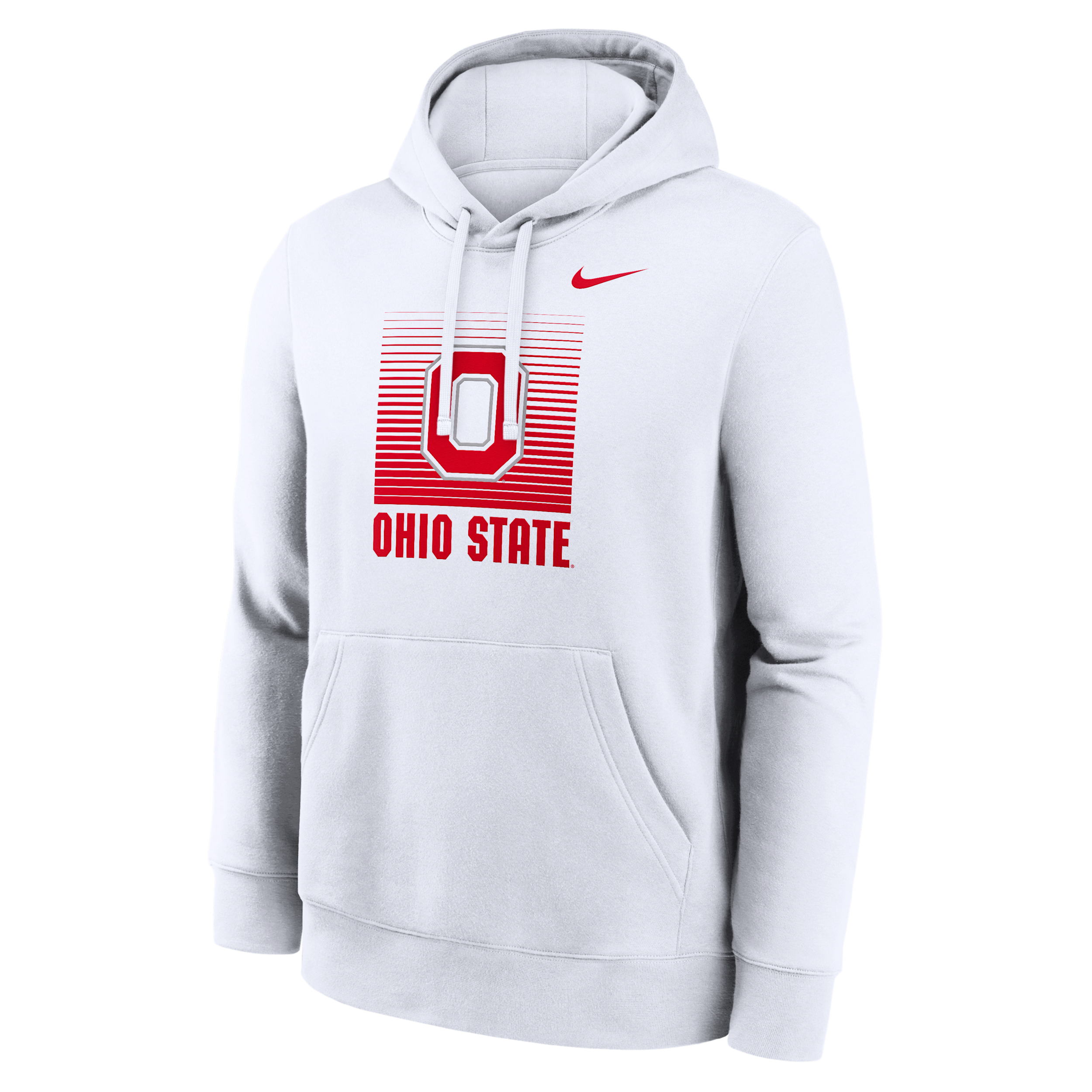 Ohio State Primetime Nike Men's College Pullover Hoodie in White | NKDK10AOH-JM7