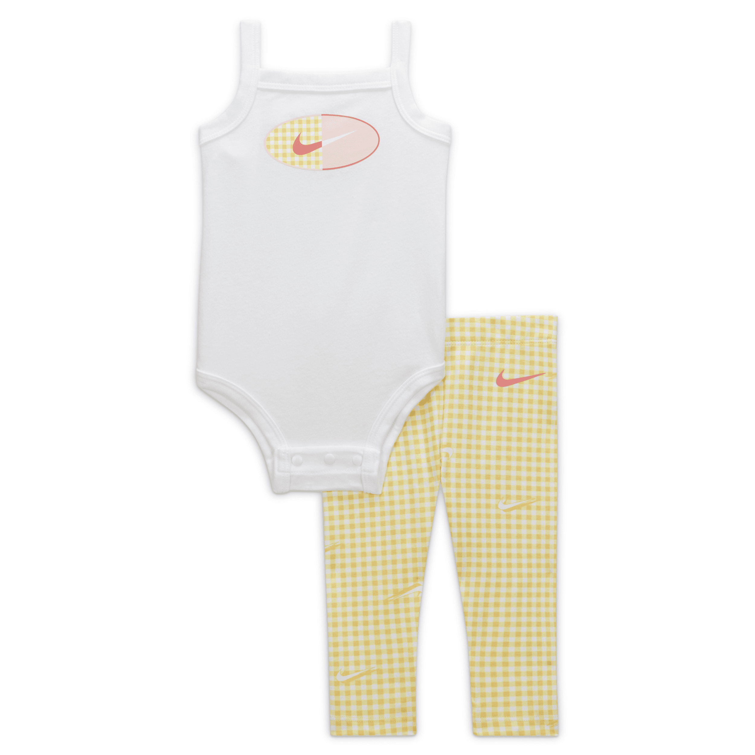 Shop Nike Pic- Bodysuit And Leggings Set Baby 2-piece Set In Yellow