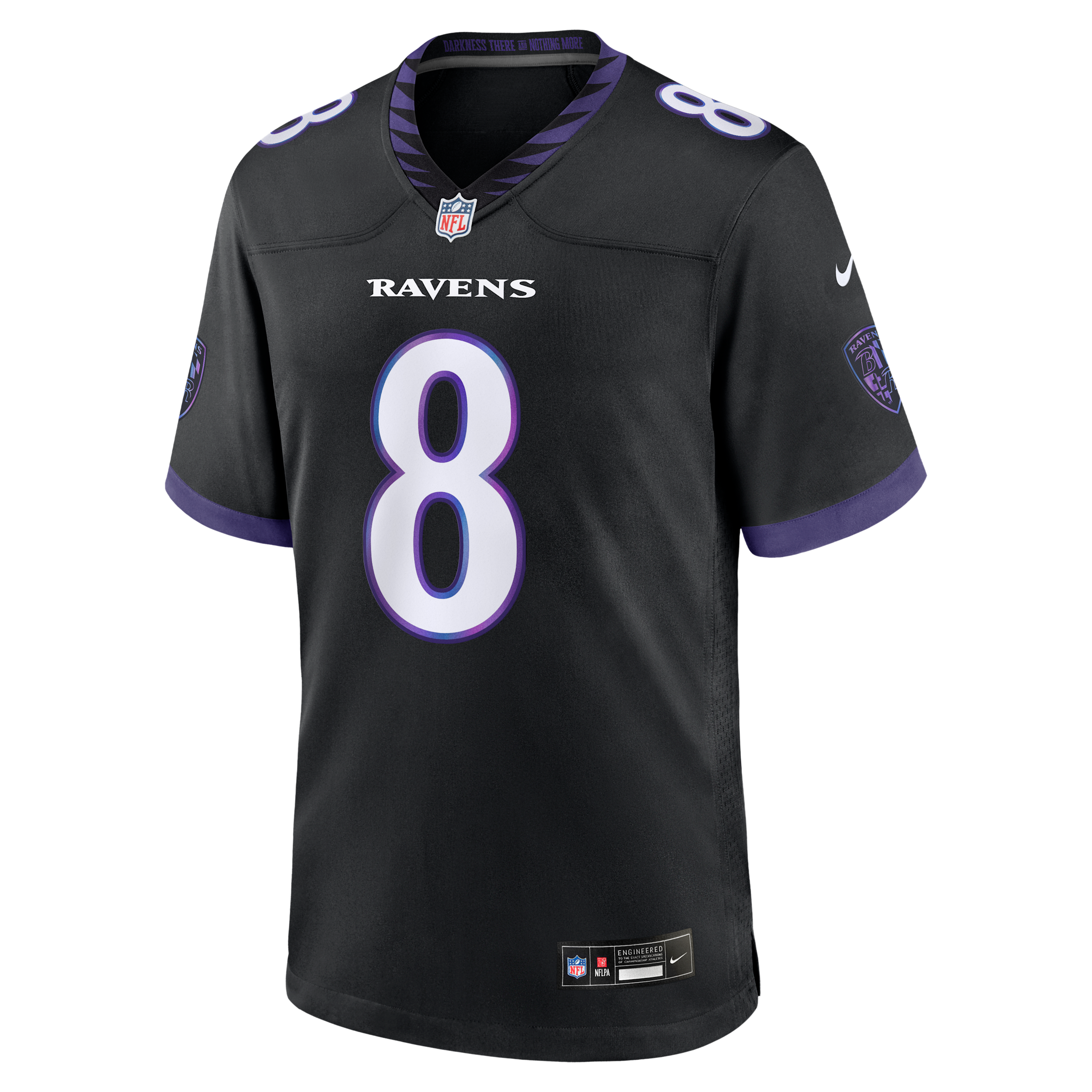 Lamar Jackson Baltimore Ravens Nike Men's NFL Game Jersey in Black | 67NM0FDJ8GF-CZ5