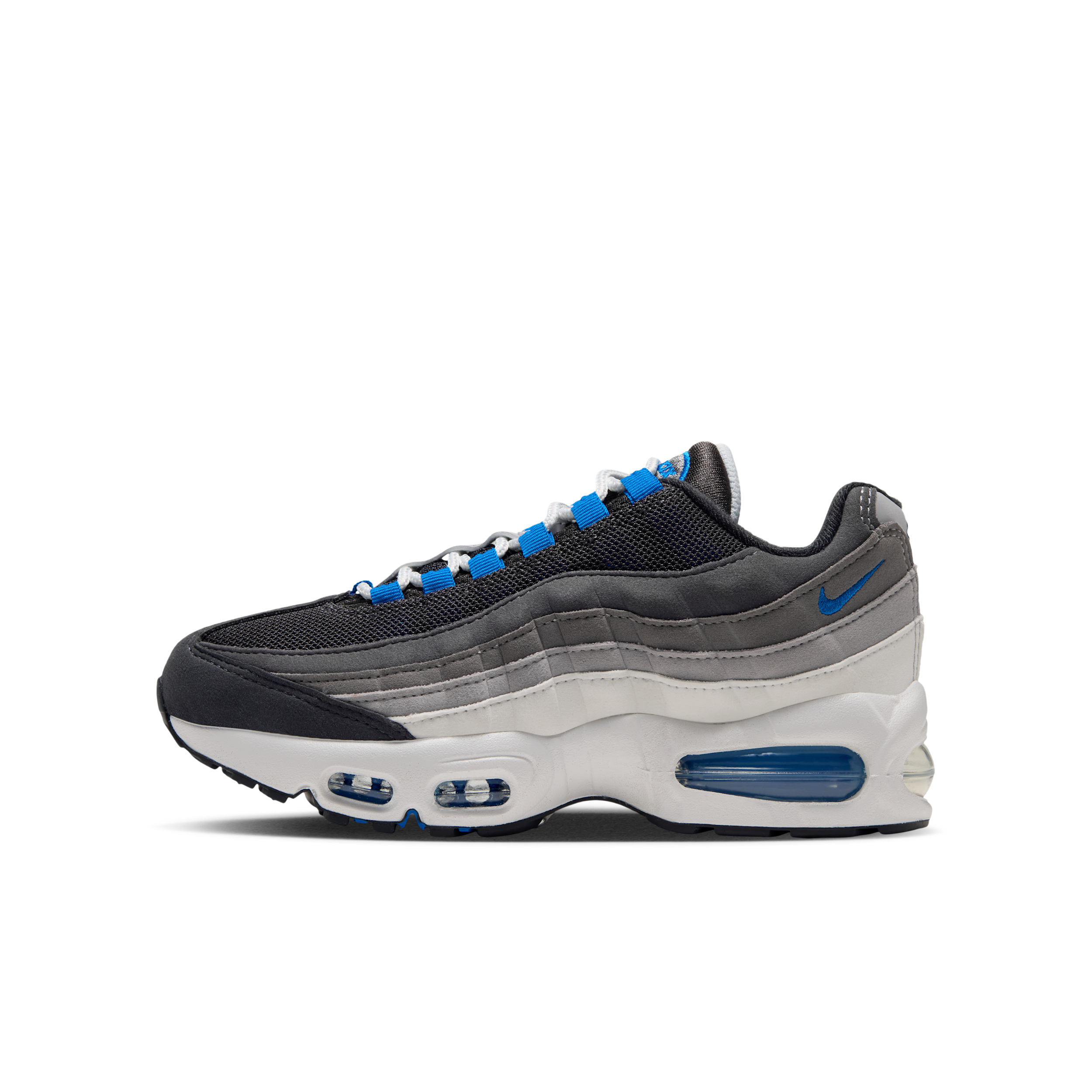 Nike Air Max 95 - Boys' Grade School Running Shoes Blue Spark/Anthracite/Pearl Grey Size 06.5