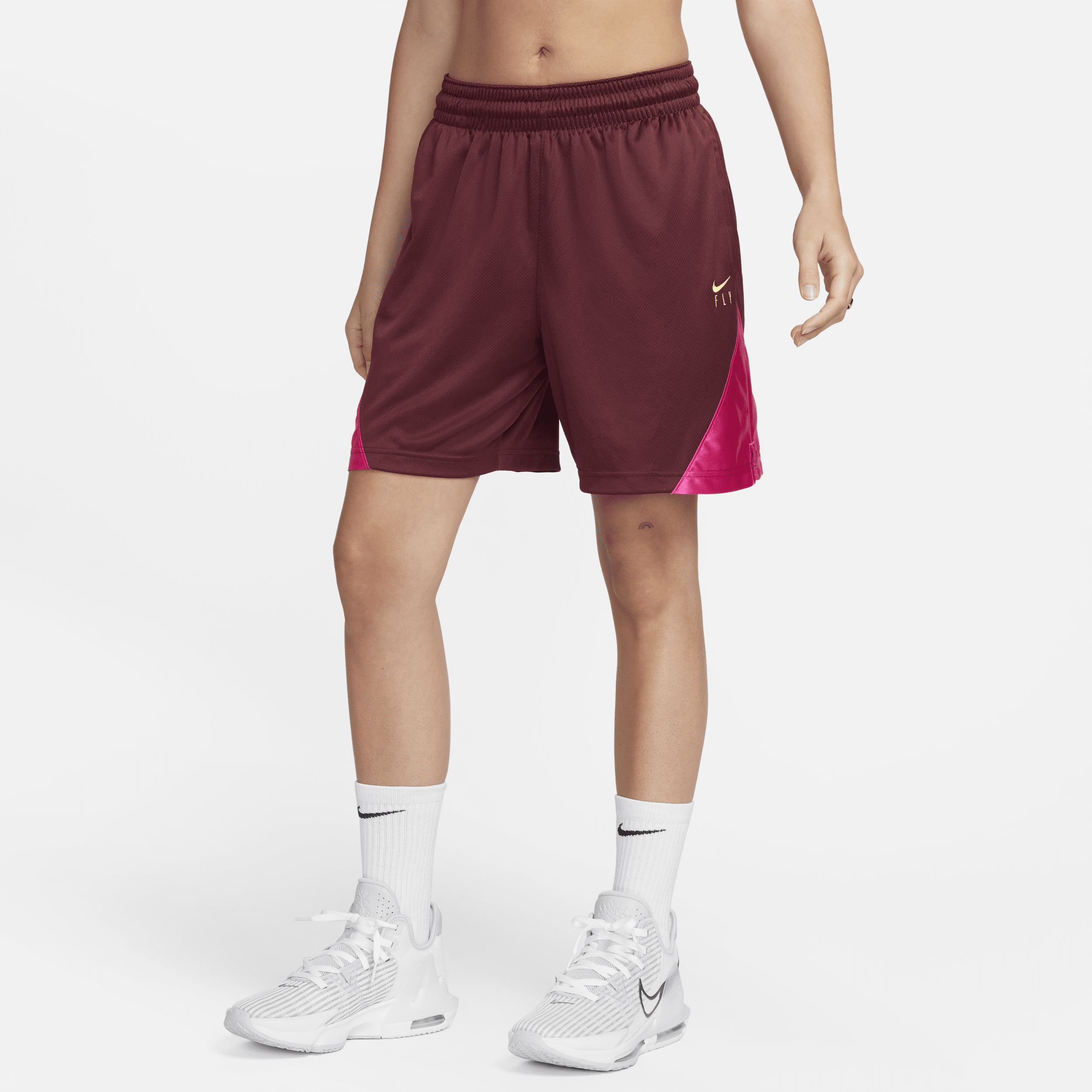 Shop Nike Women's Dri-fit Isofly Basketball Shorts In Red
