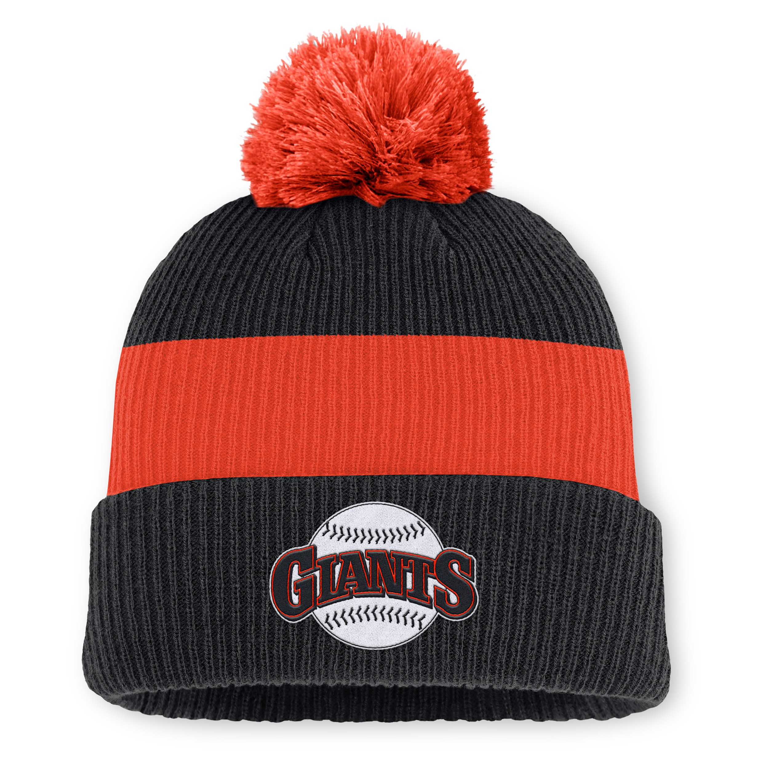 Nike San Francisco Giants Cooperstown Peak  Men's Mlb Cuffed Pom Beanie In Burgundy