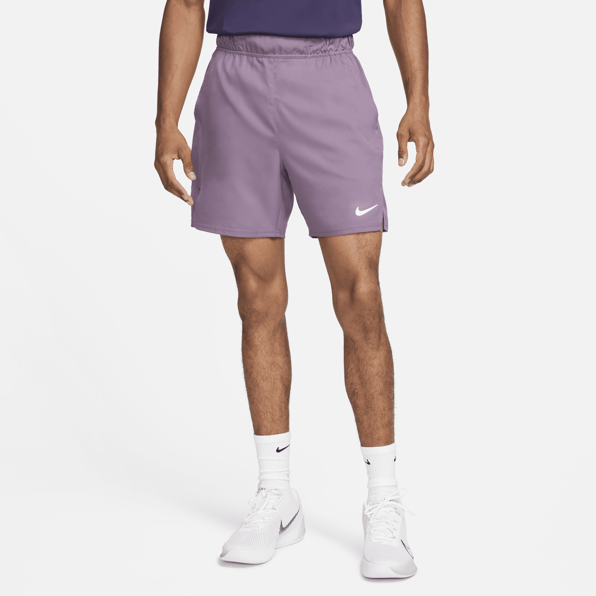 Nike Men's Court Dri-fit Victory 7 Tennis Shorts In Purple