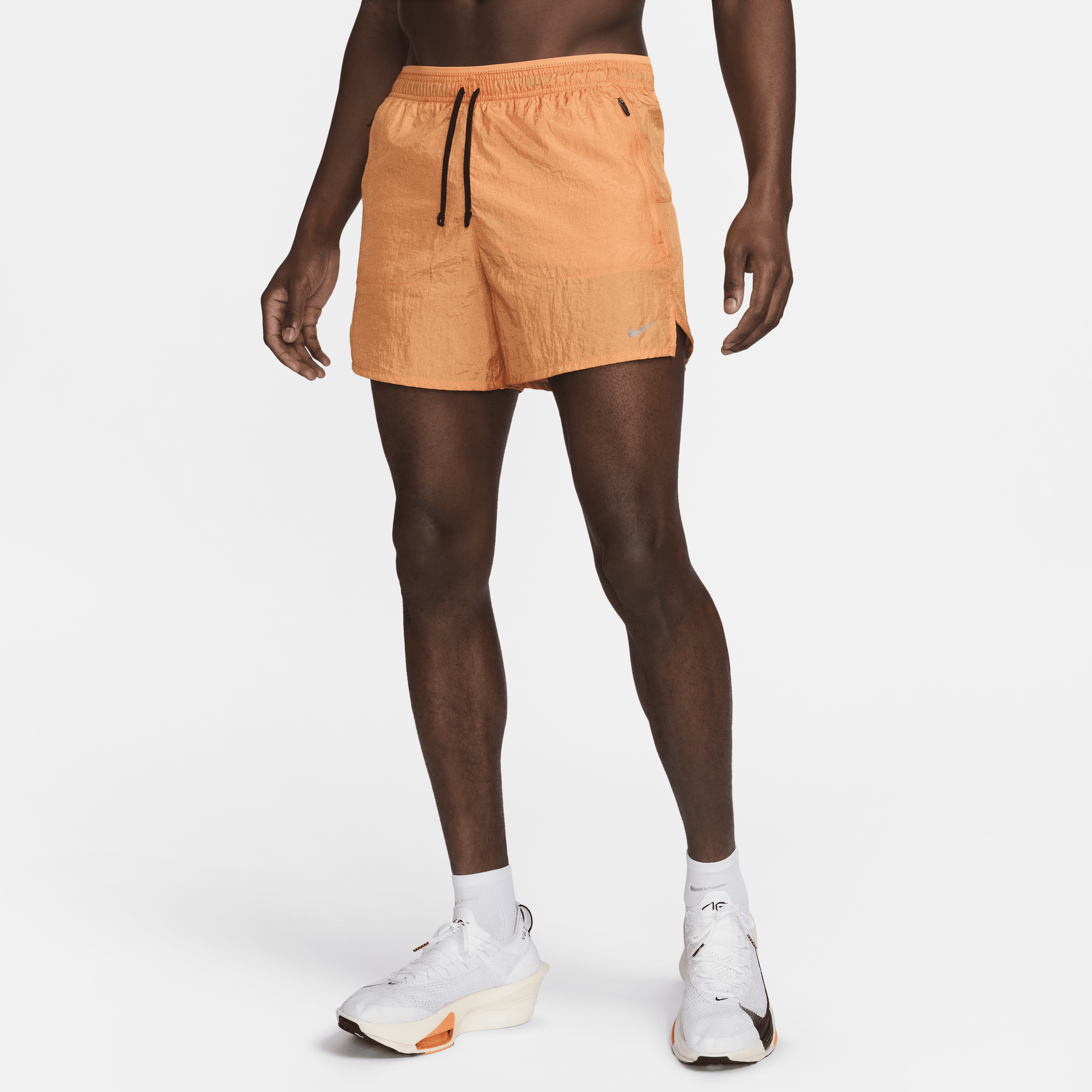 Shop Nike Men's Stride Running Division Dri-fit 5" Brief-lined Running Shorts In Orange