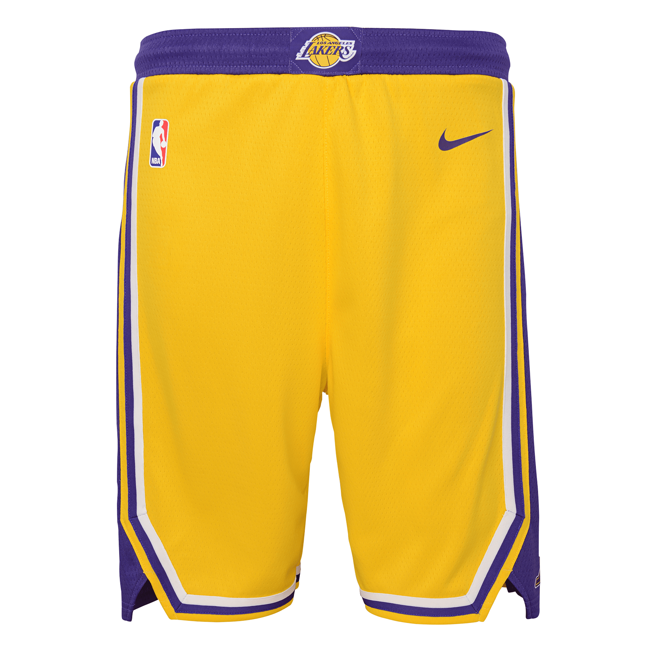 Shop Nike Los Angeles Lakers Icon Edition Big Kids'  Dri-fit Nba Swingman Shorts In Yellow