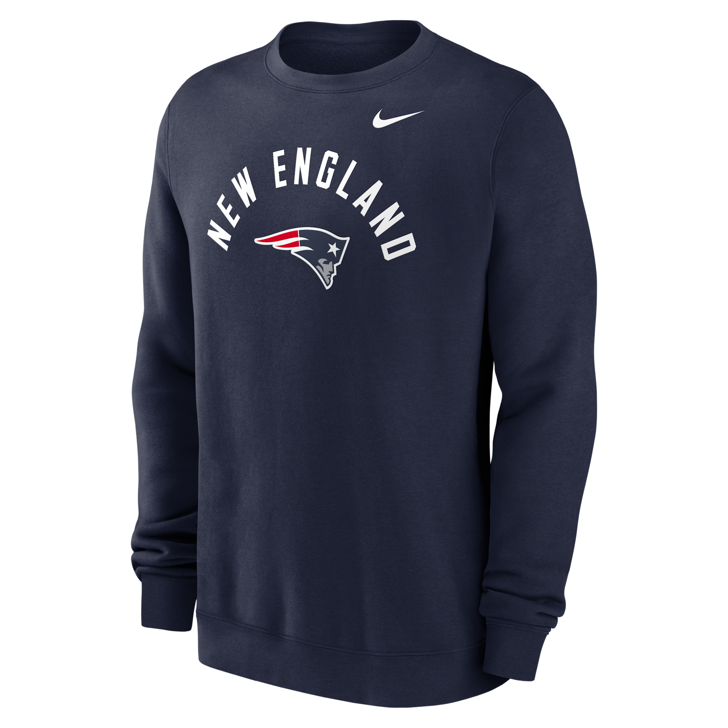 Nike Men's Navy New England Patriots Defensive Leader Club Fleece Sweatshirt - Navy