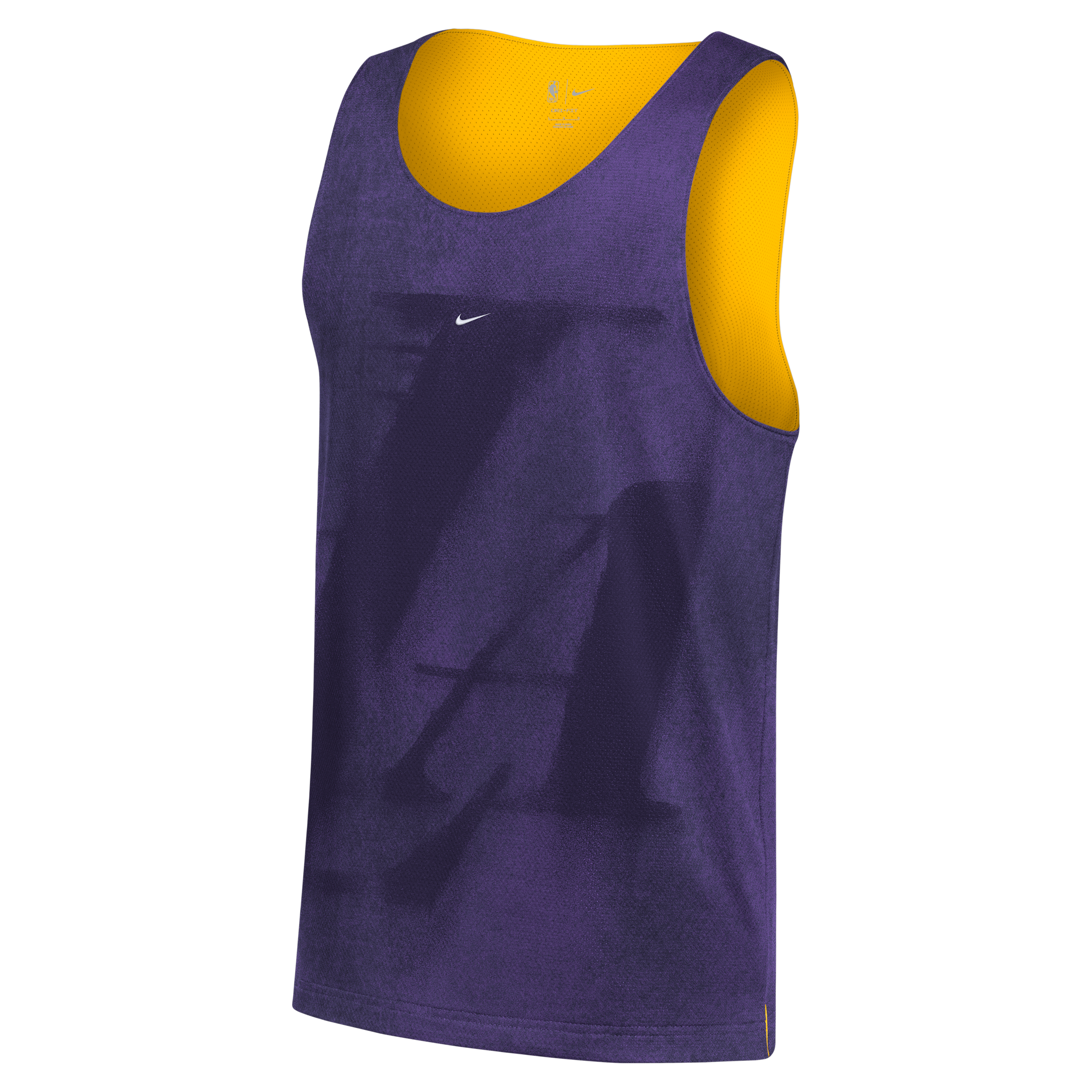 Men's Nike Purple Los Angeles Lakers 2026/27 Standard Issue Practice Icon Mesh Reversible Jersey