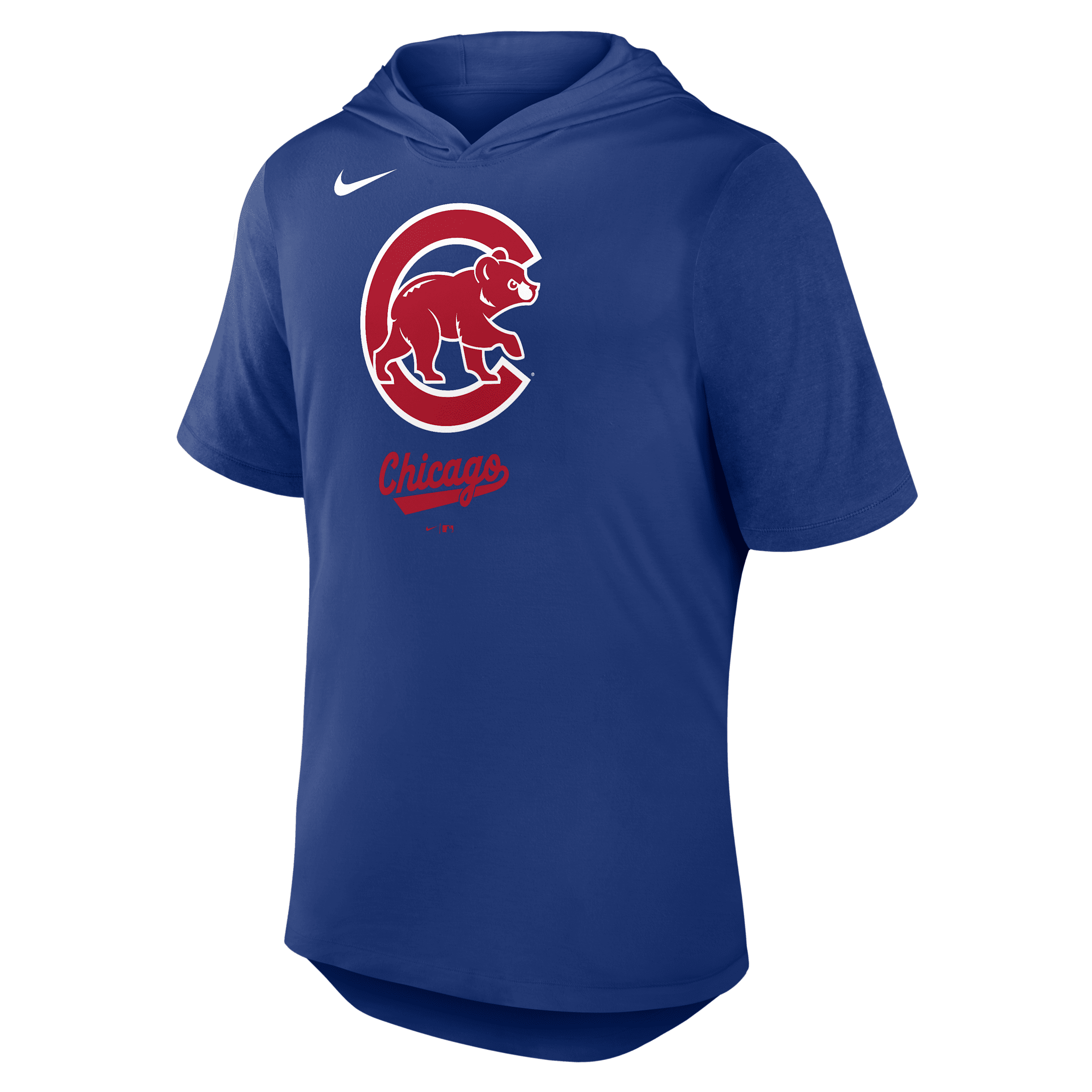 Nike Royal Chicago Cubs Tri-blend Hoodie T-shirt In Blue