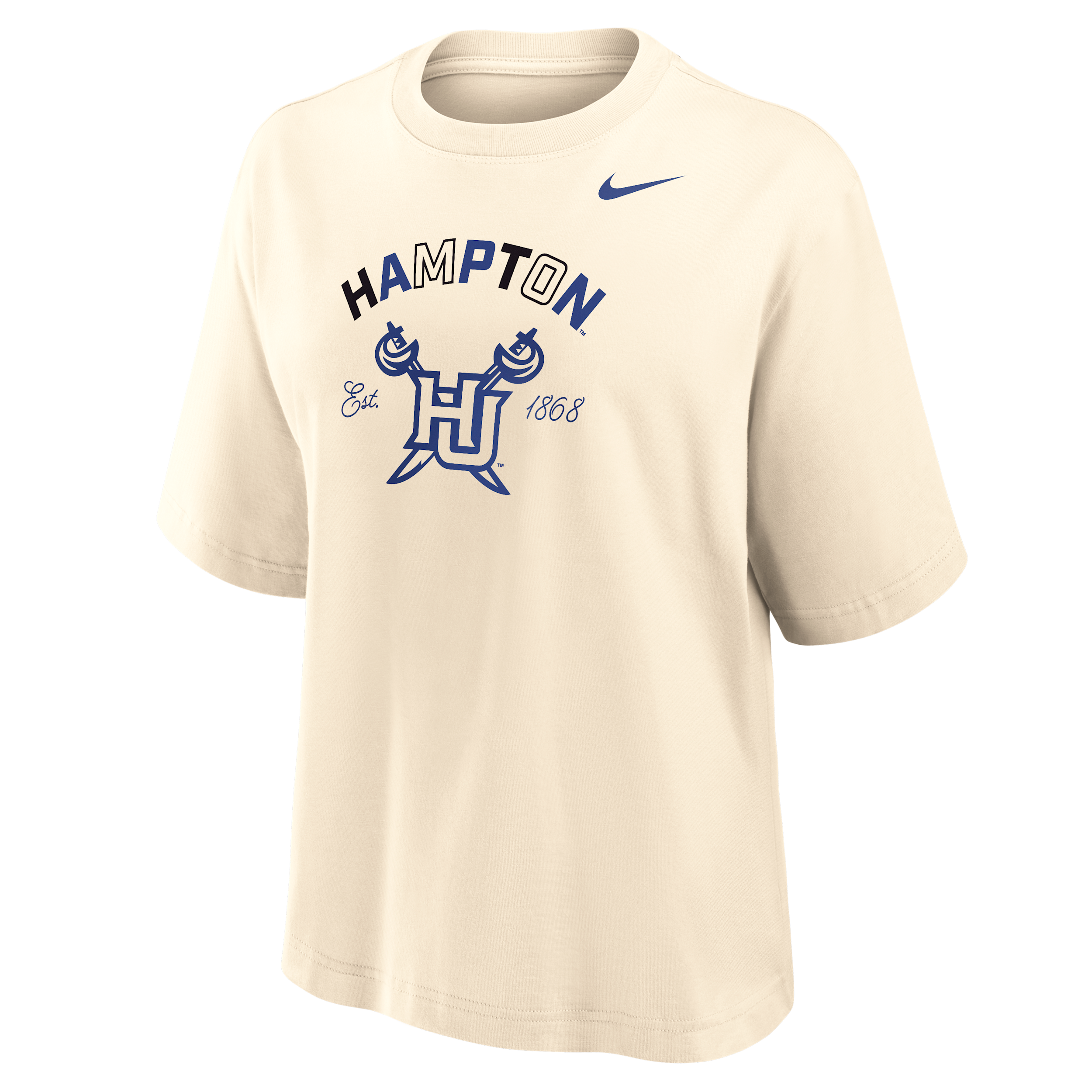 Nike Women's College (hampton University) Boxy Cotton T-shirt In Multi