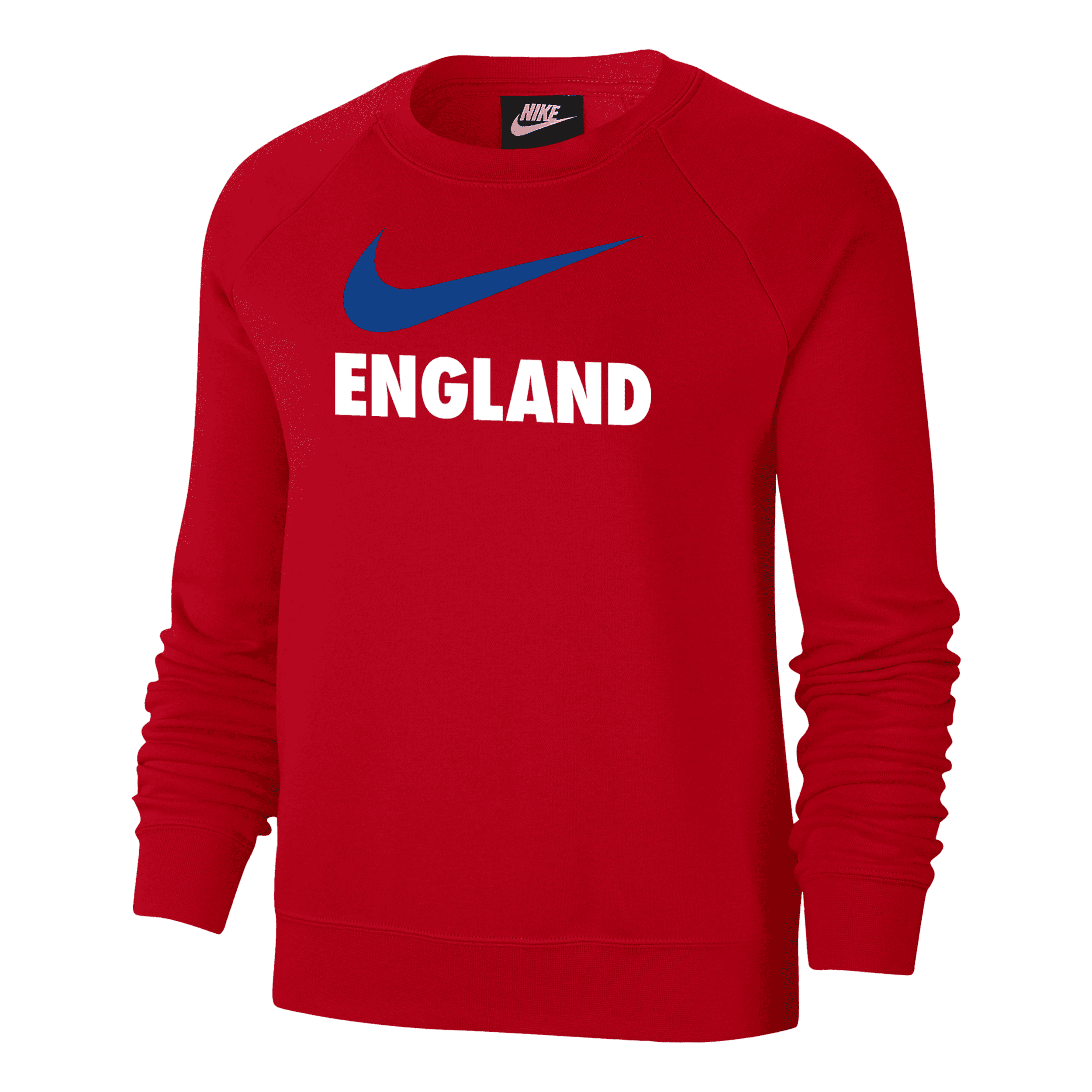 Shop Nike Women's England Fleece Varsity Crew-neck Sweatshirt In Red