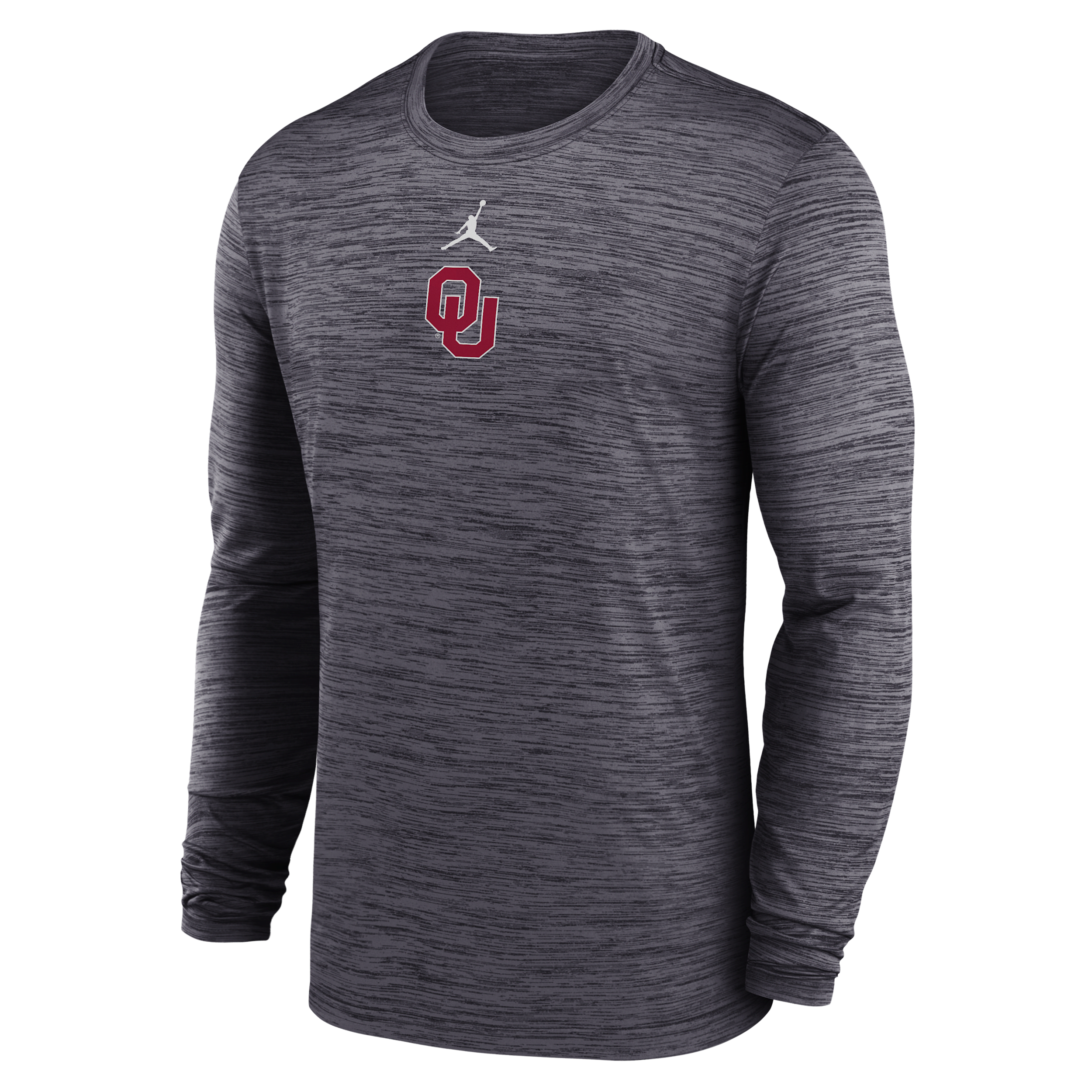 Jordan Men's Oklahoma Sideline Velocity  Brand Dri-fit College Long-sleeve T-shirt