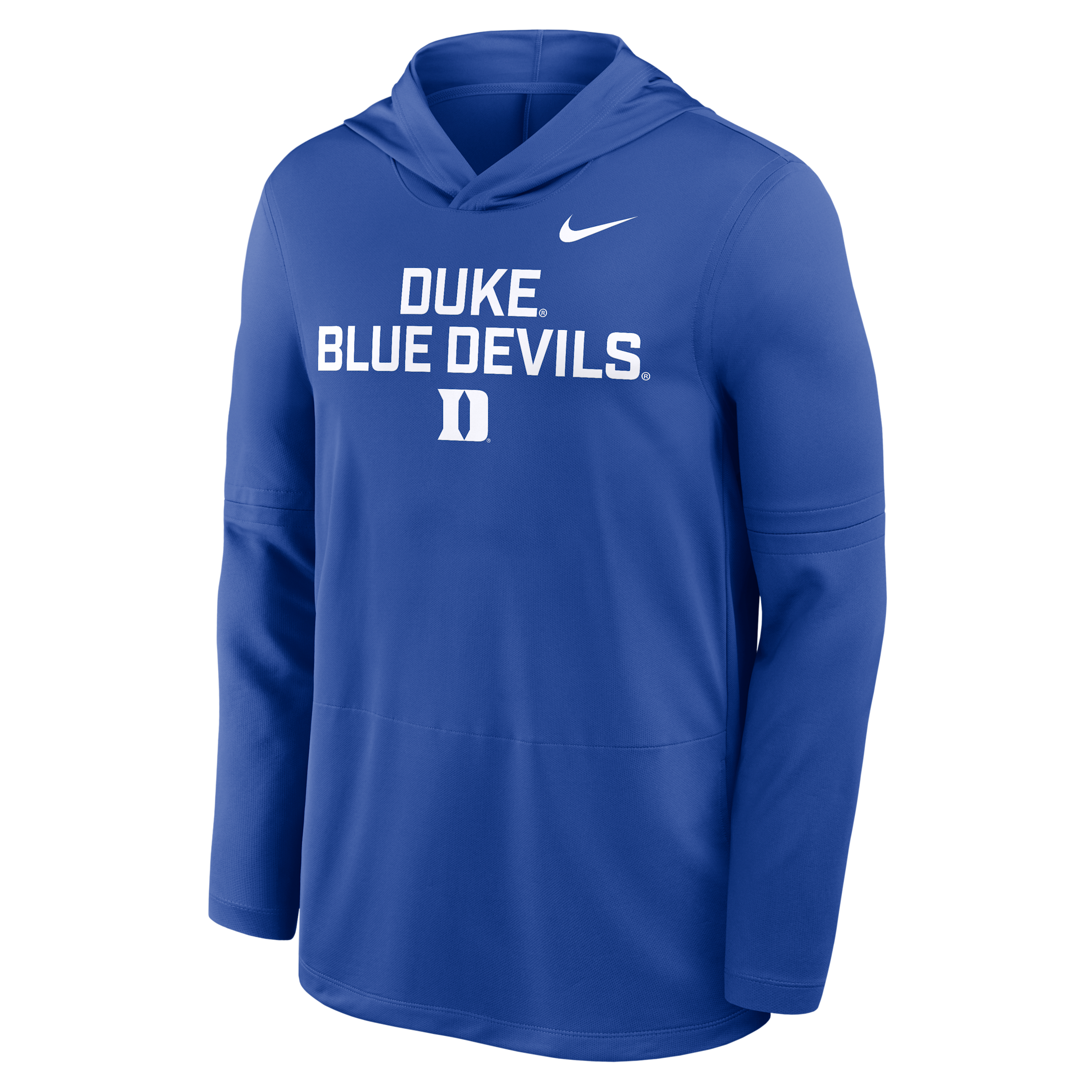 Nike Duke Sideline Men's Dri-fit College Long-sleeve Hooded Top In Blue