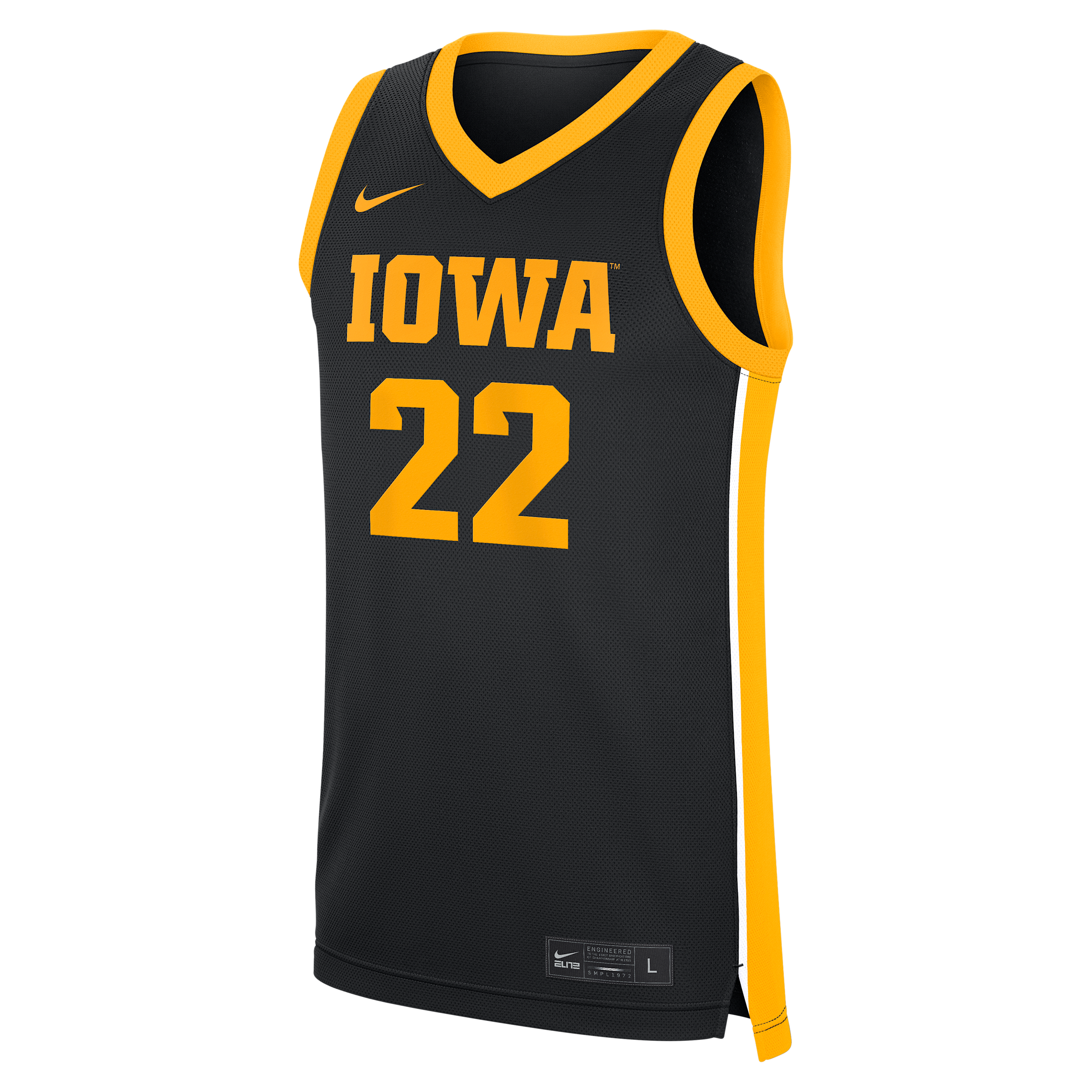 Caitlin Clark Iowa Unisex Nike Men's Dri-FIT College Womenâs Basketball Replica Jersey in Black | WBNJ0E0IJ22-UZR