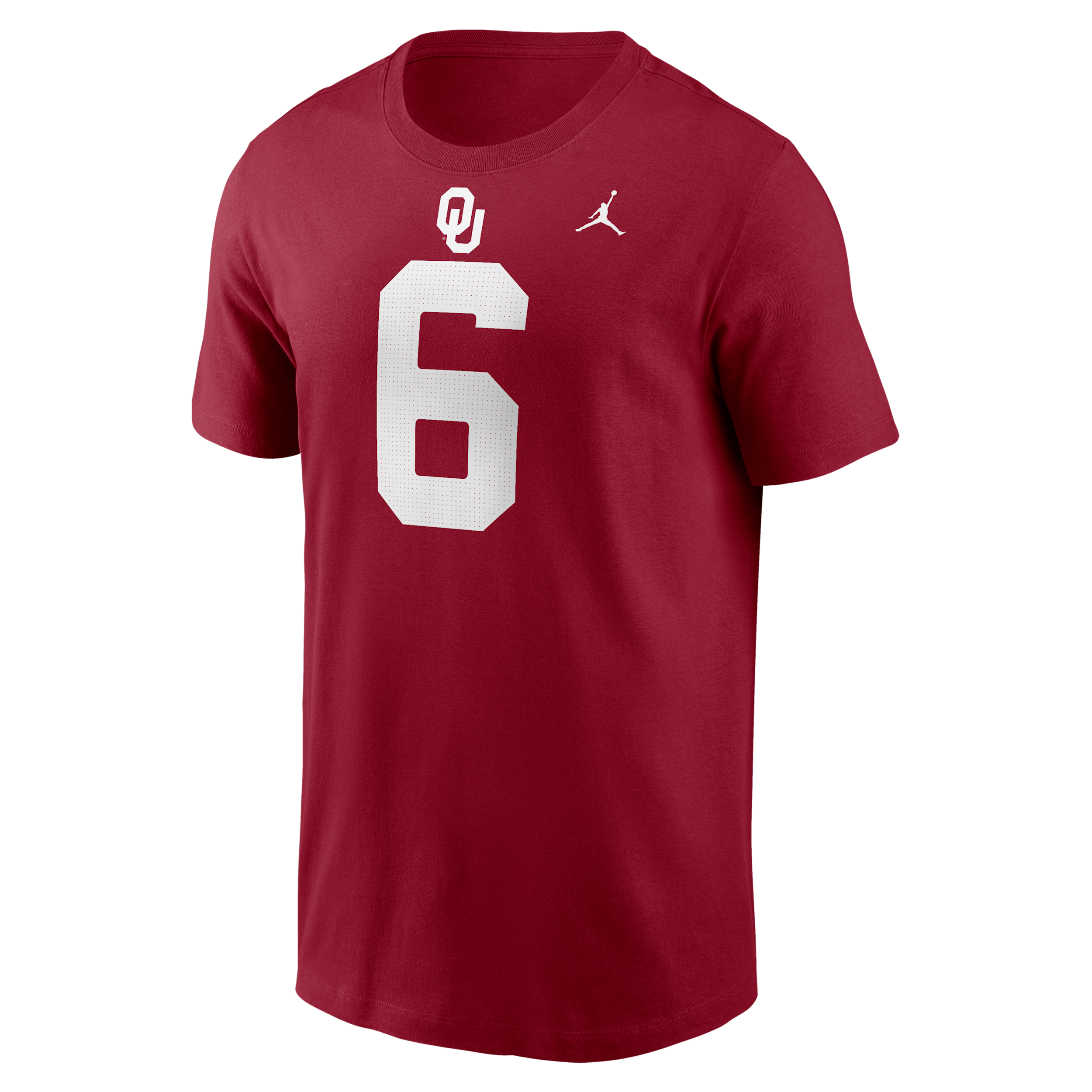Jordan Men's Baker Mayfield Oklahoma Sooners Crewneck T-Shirt - Crimson