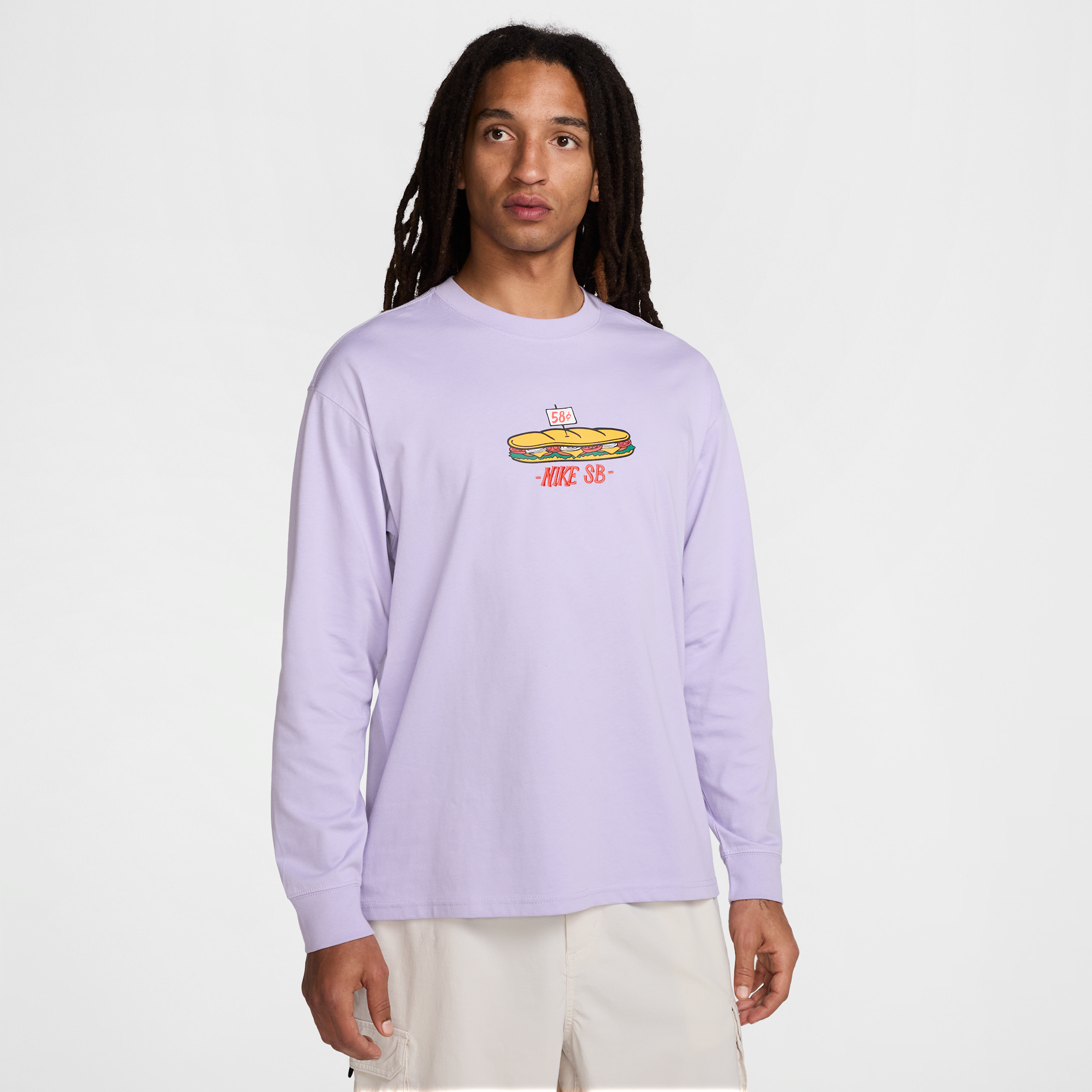 NIKE MEN'S  SB LONG-SLEEVED MAX90 SKATE T-SHIRT