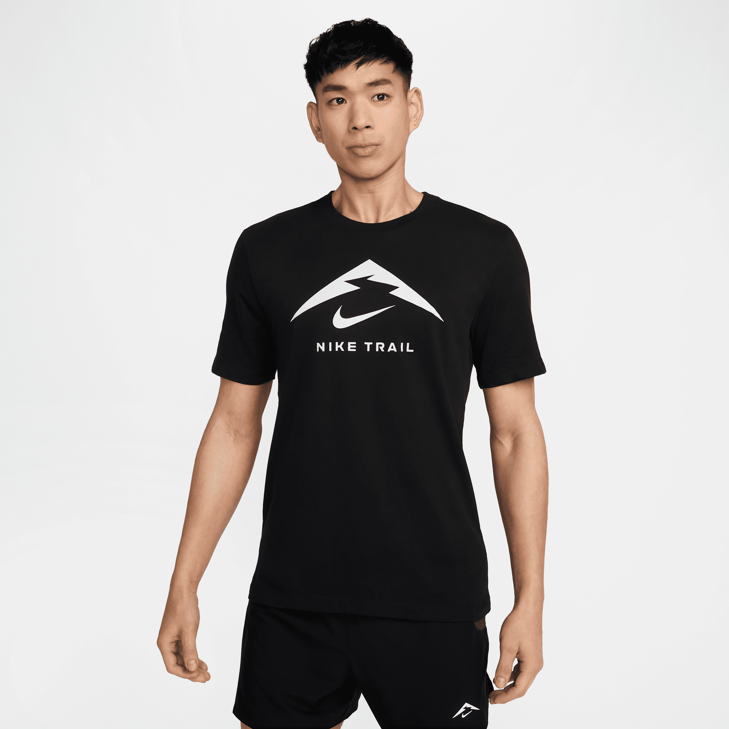 Nike Men's Dri-fit Trail Running T-shirt In Black