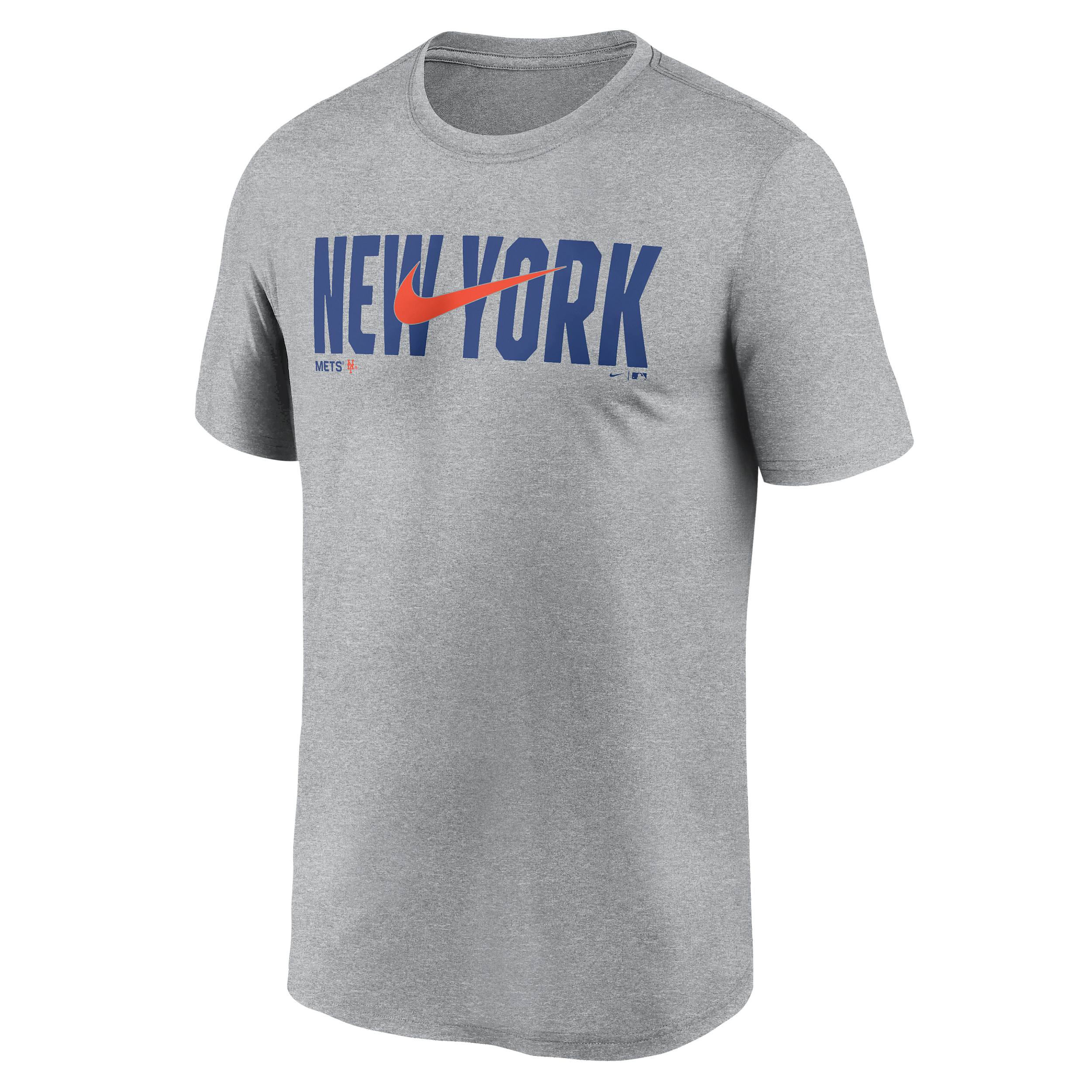 New York Mets Swoosh Legend Nike Men's Dri-FIT MLB T-Shirt in Grey | NKGK06GNME-RSQ