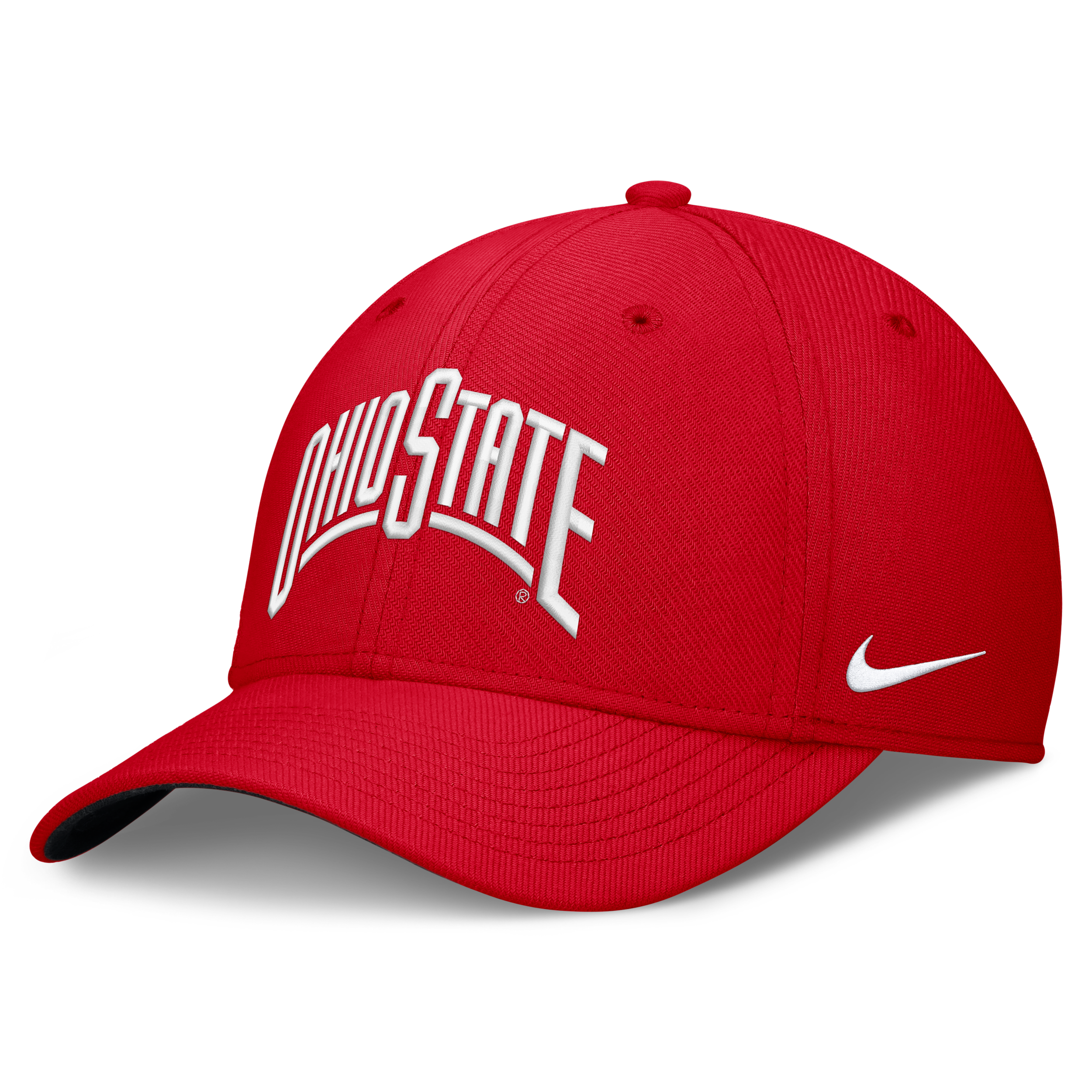 Nike Men's Scarlet Ohio State Buckeyes Primetime Team Rise Dri-fit Flex Hat - Scarlet