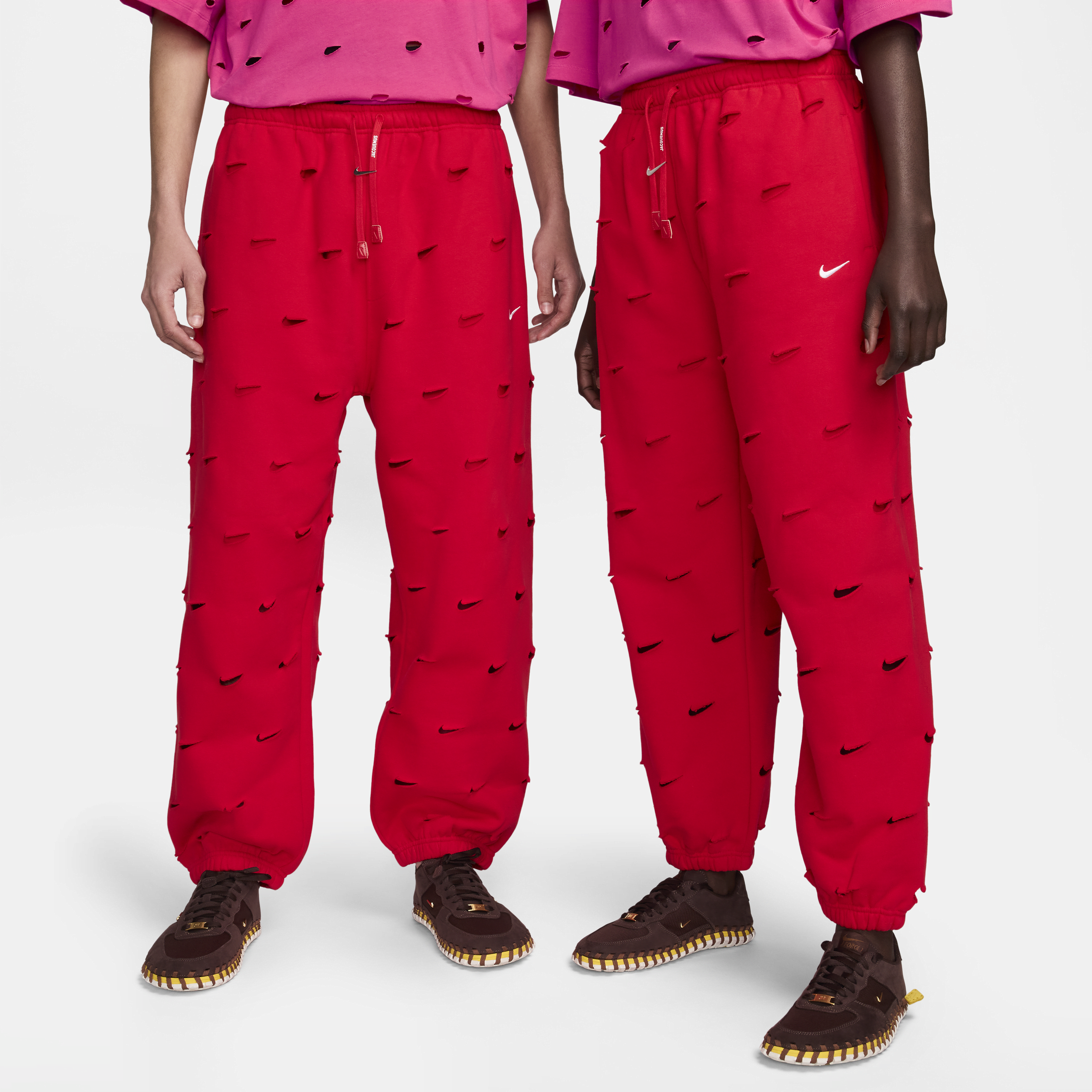 Nike Unisex X Jacquemus Swoosh Pants In Red