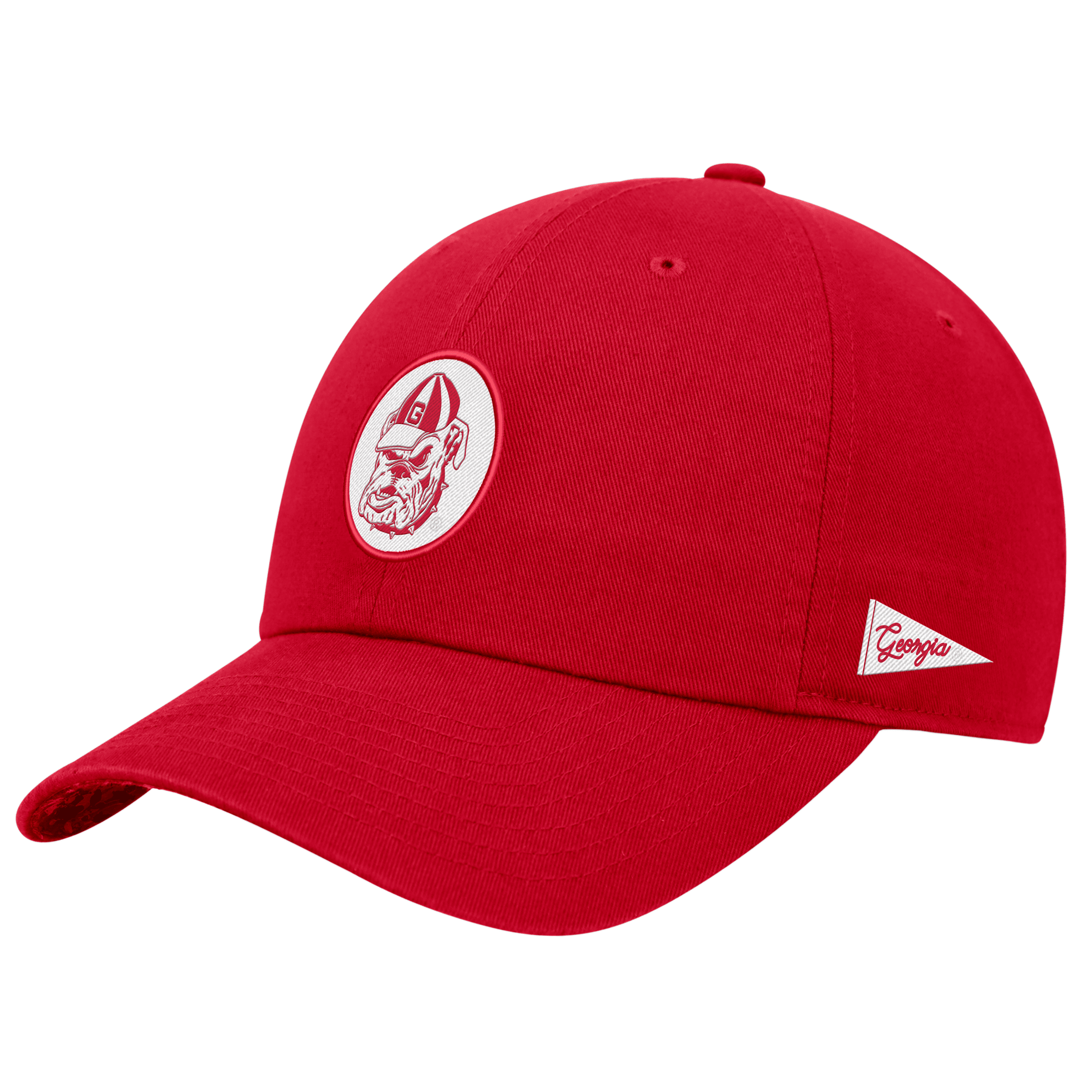 Shop Nike Georgia Logo  Unisex College Adjustable Cap In Red